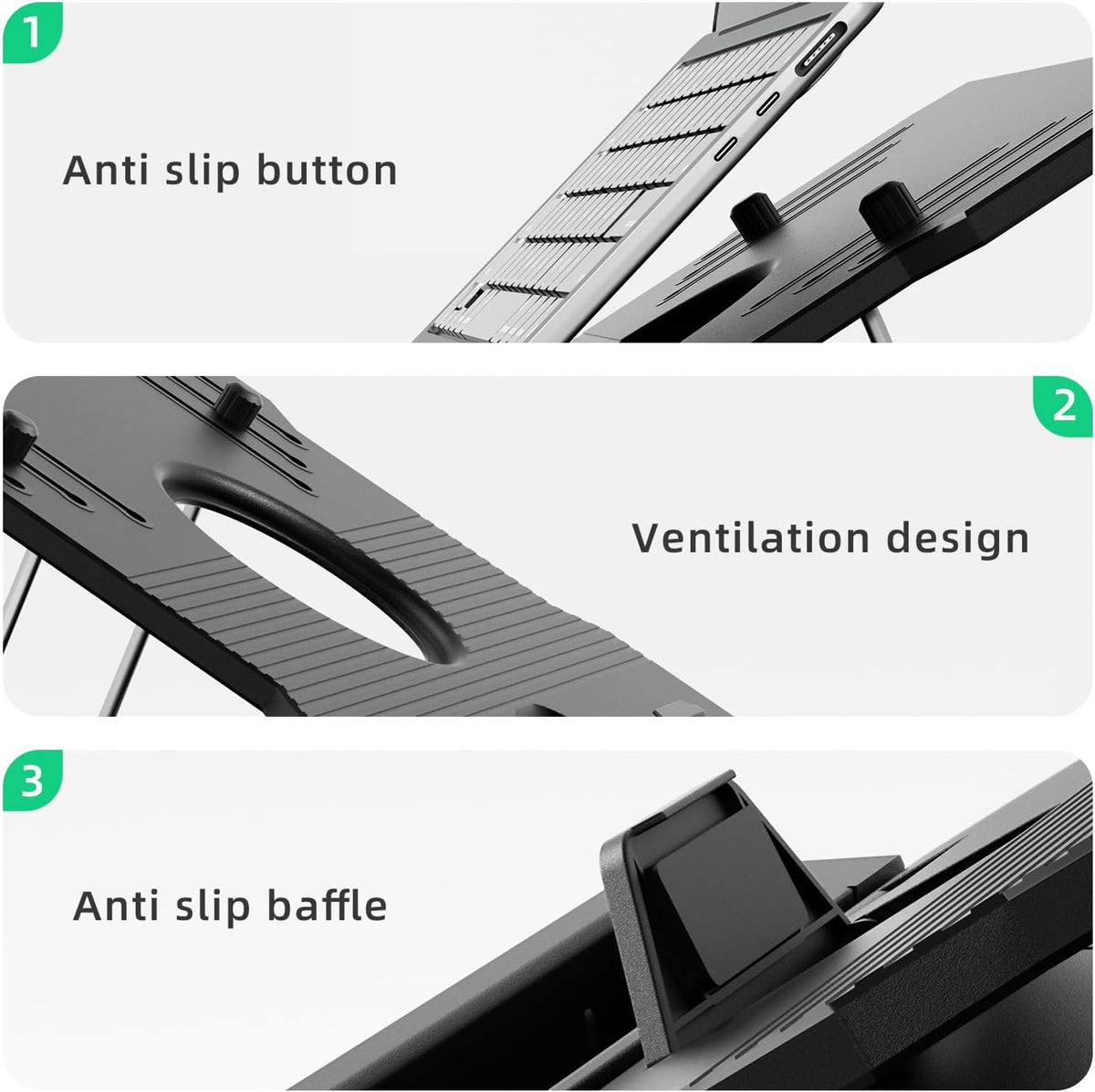 OImaster Laptop Stand for Desk, Phone Stand, Extended Laptops Riser, Elevator...