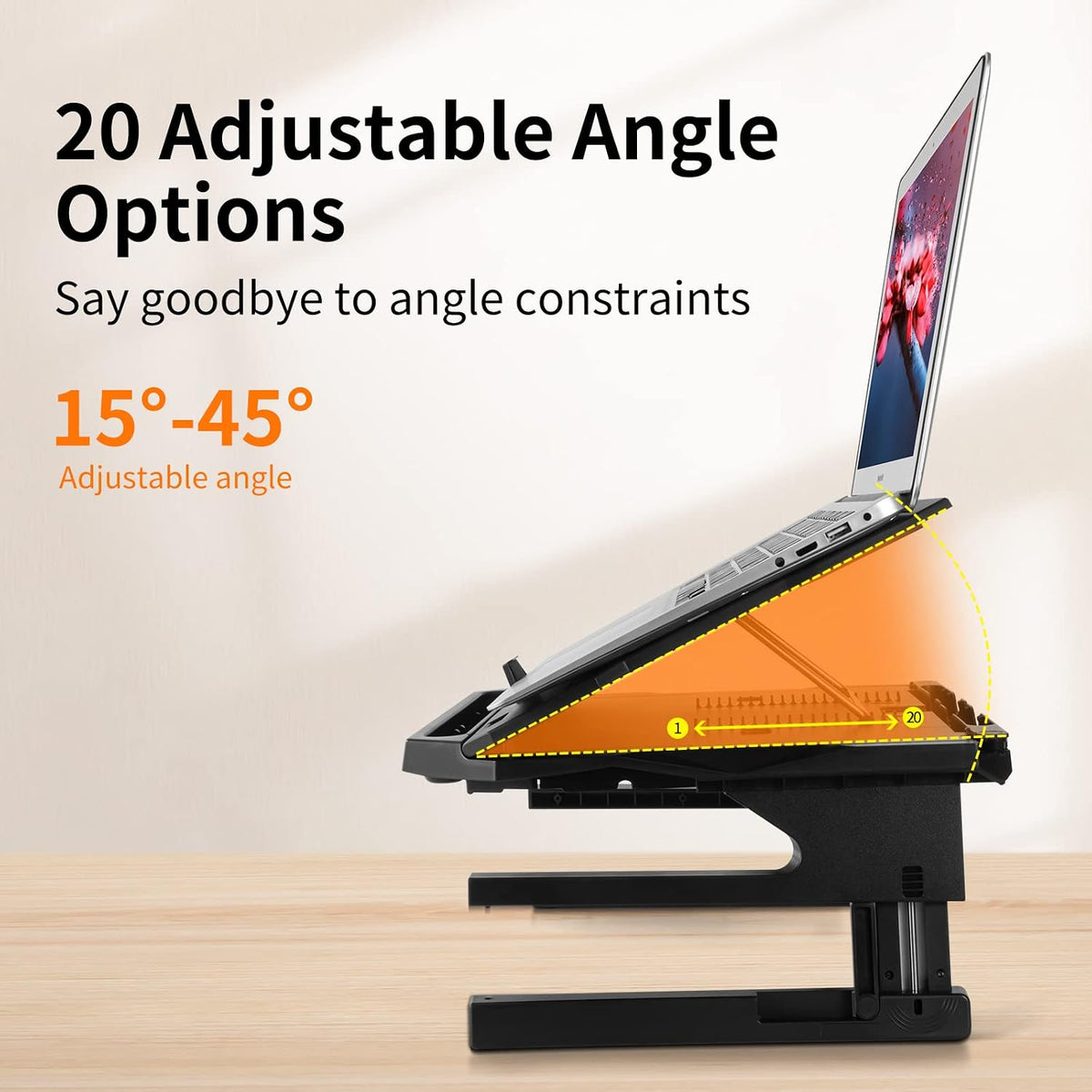 OImaster Laptop Stand for Desk, Phone Stand, Extended Laptops Riser, Elevator...