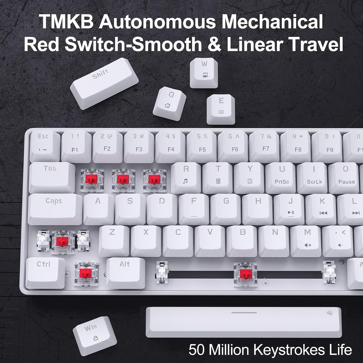 DIERYA T68SE 60% Gaming Mechanical Keyboard,Ultra Compact Mini 68 Key with Re...
