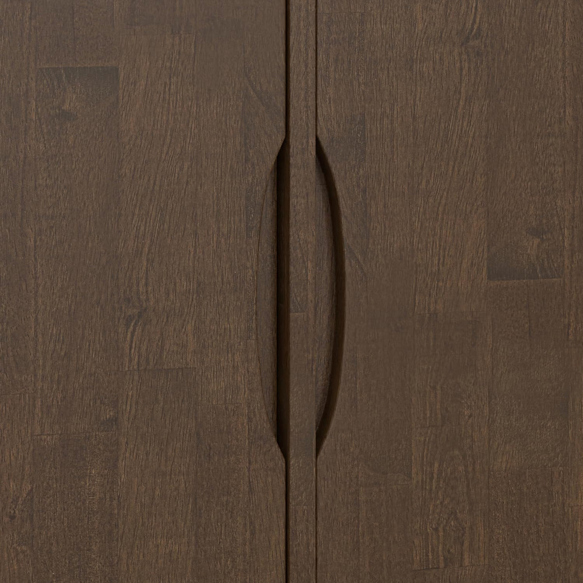 SIMPLIHOME Harper 38" Wide Solid Wood 2-Door Buffet in Walnut Brown