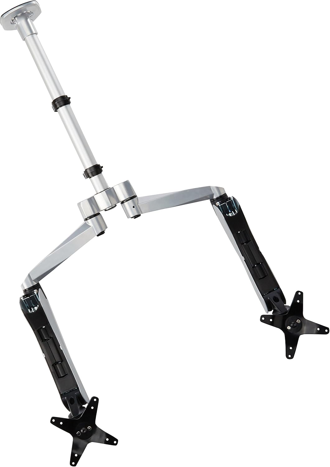 Expandable Dual Monitor Desk Mount Spring Arm Quick Connect with Clamp Base (...