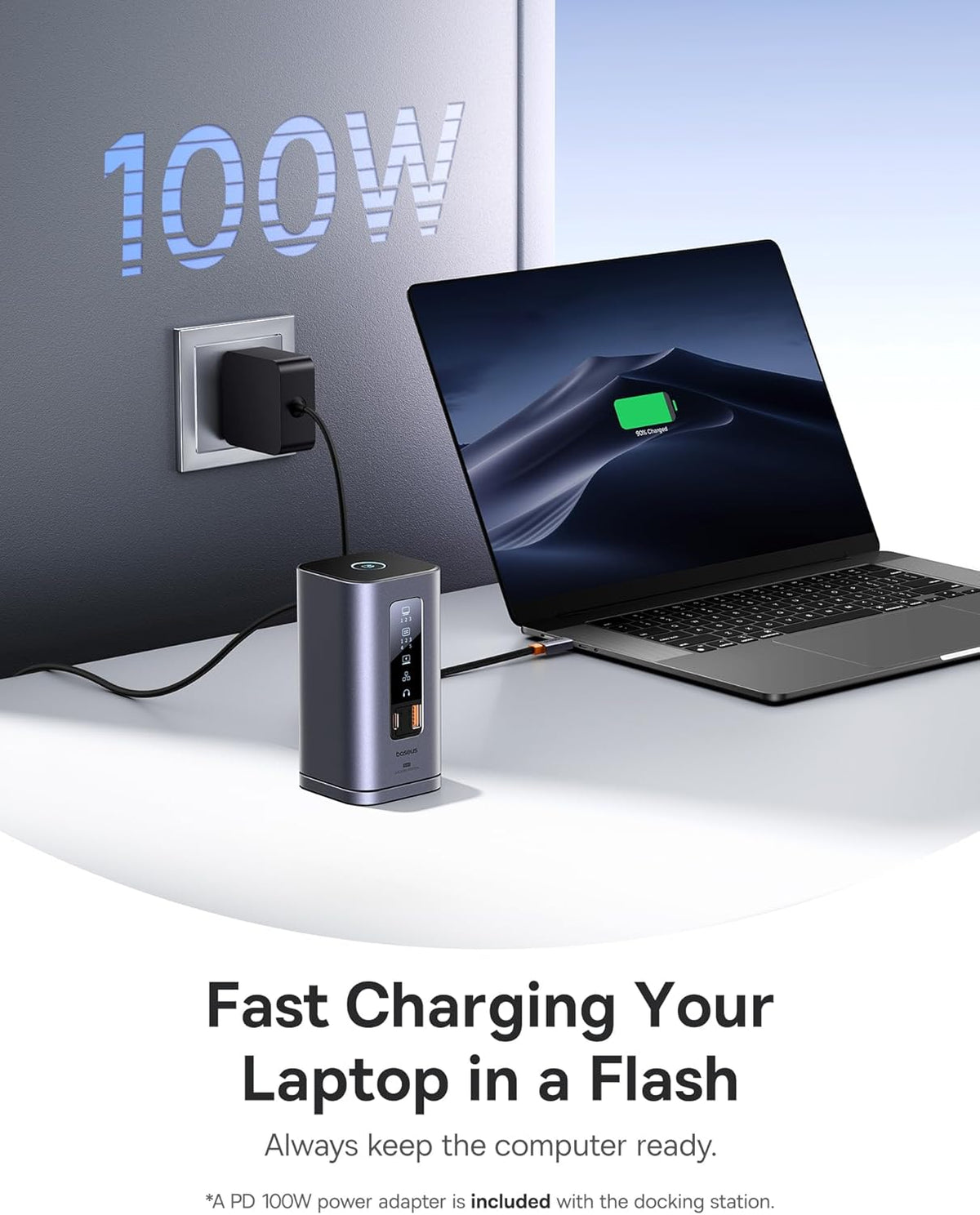 Baseus Spacemate 11-in-1 Docking Station with Power Supply for 3 Monitors