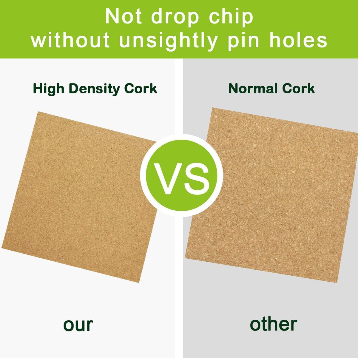 Cork Board Tiles 12"x12" - 1/2" Thick 10 Pack Cork Board Squar...