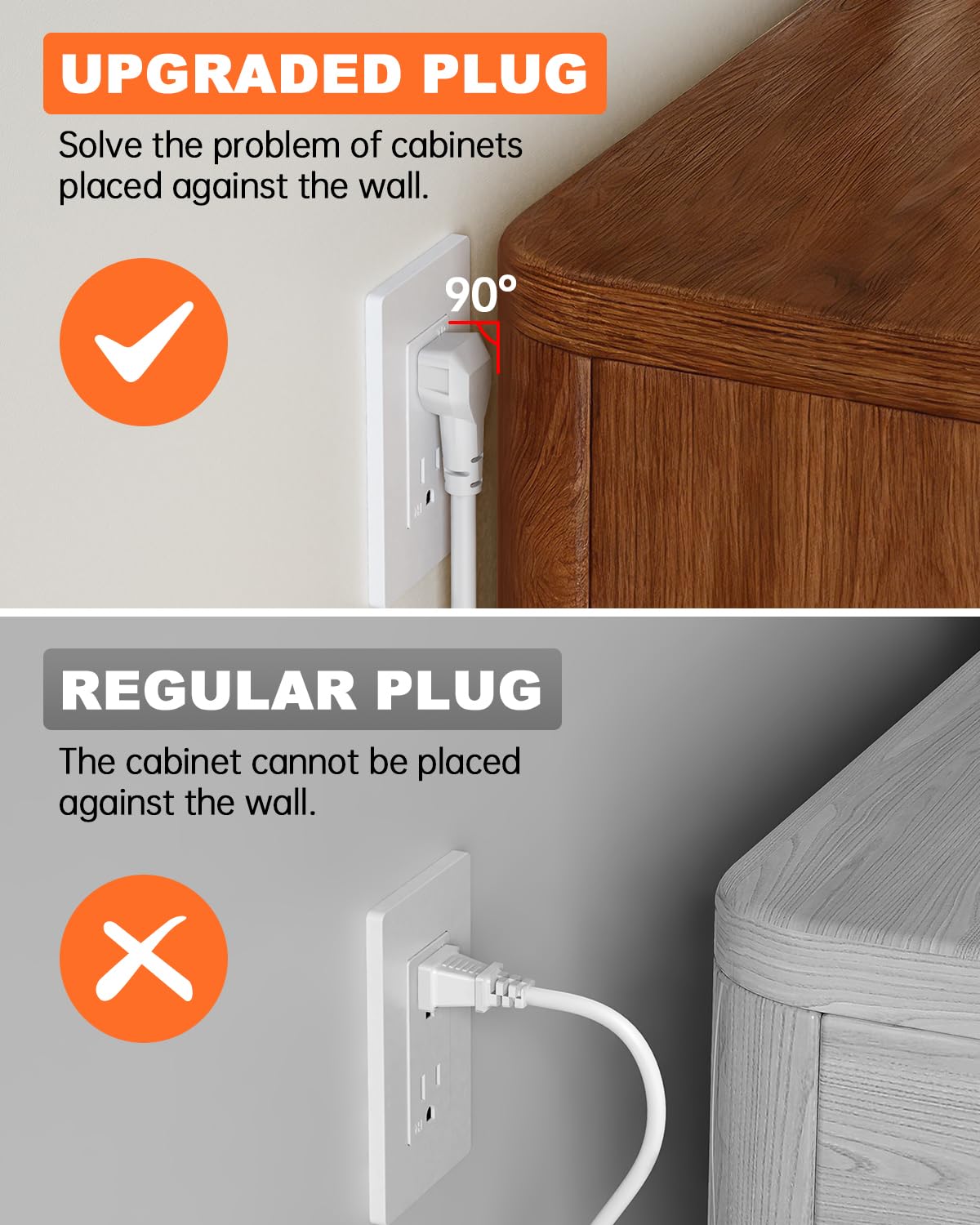 in Wall Cable Management Kit with Recessed Outlet Box, TV Cord Hider & Co...