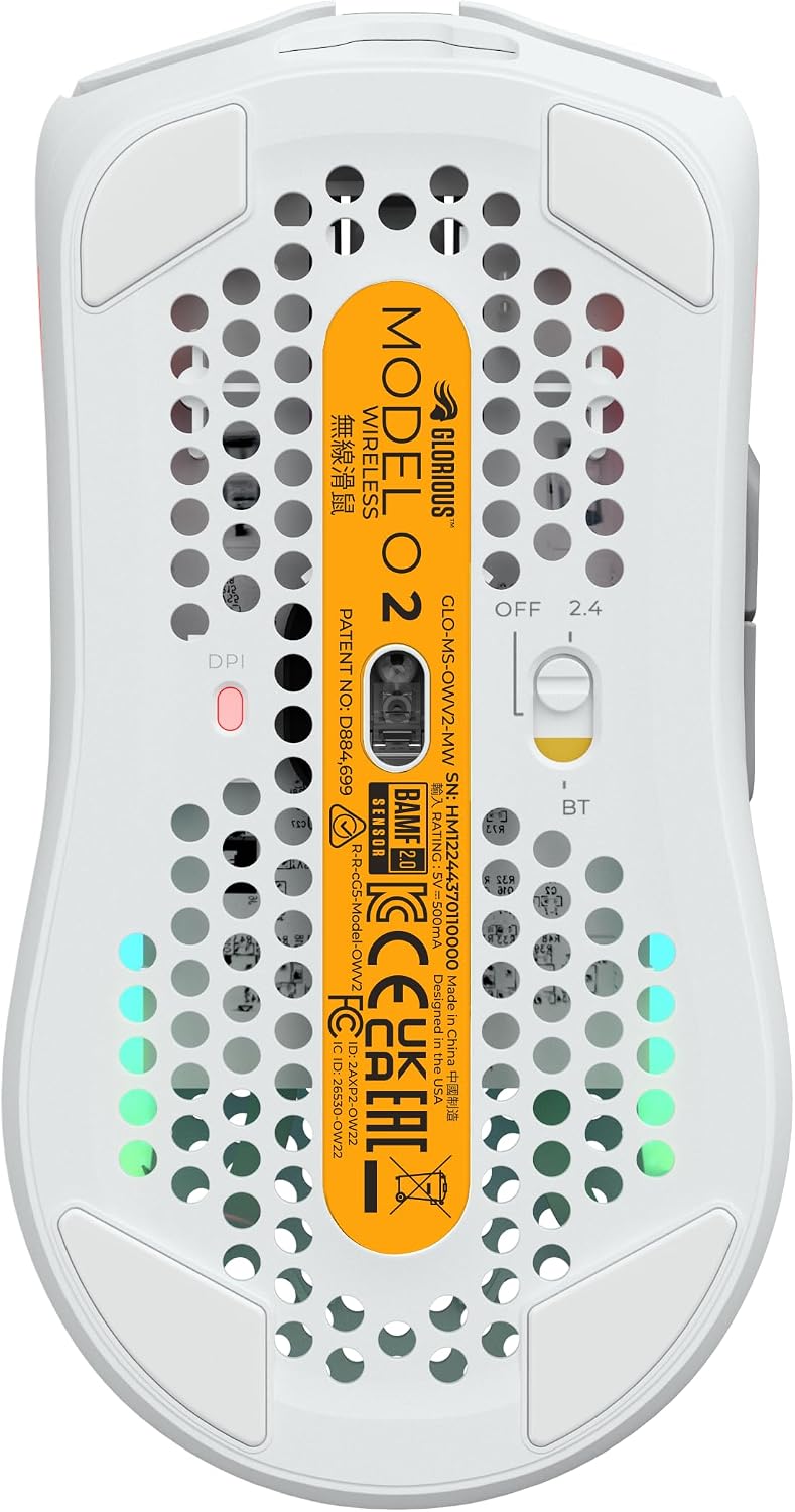Glorious Gaming Model O 2 Wireless Gaming Mouse - Hybrid 2.4GHz & Bluetoo...