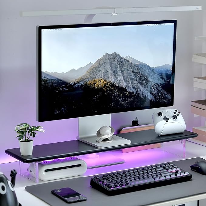 ROCDEER Bamboo Monitor Stand Riser