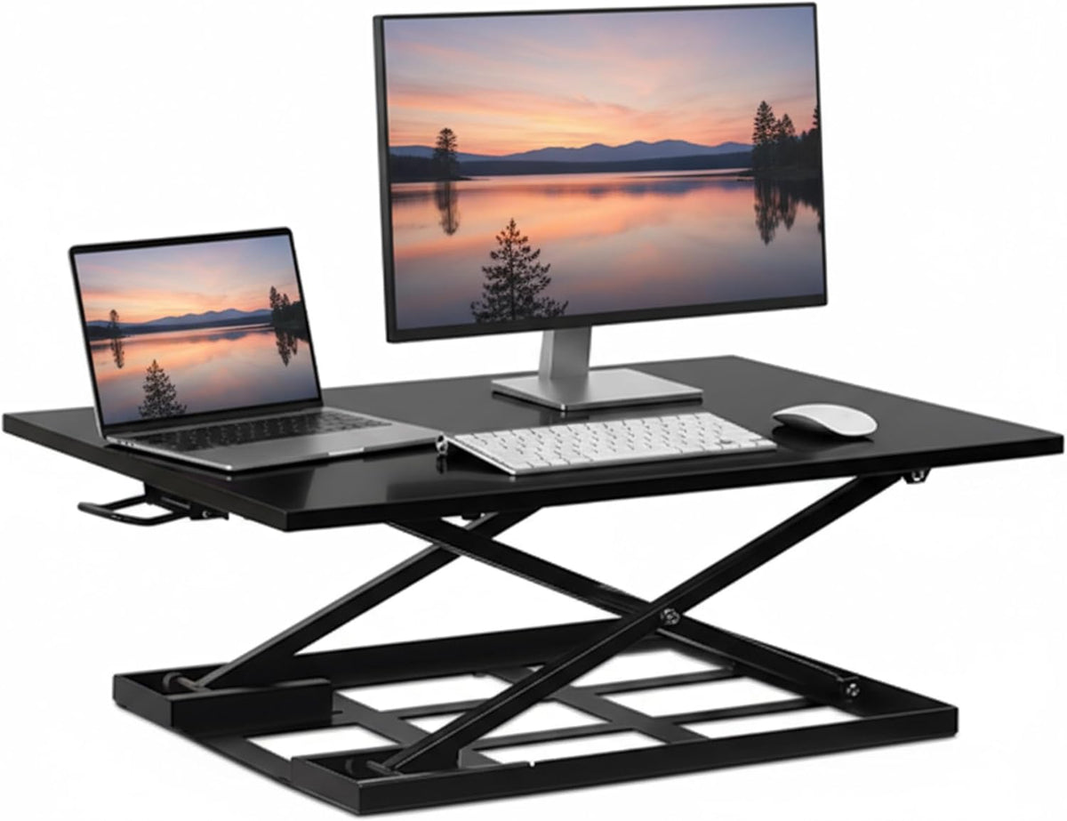 Mount-It! Standing Desk Converter 32" x 22" – Sit Stand Desk Riser ...