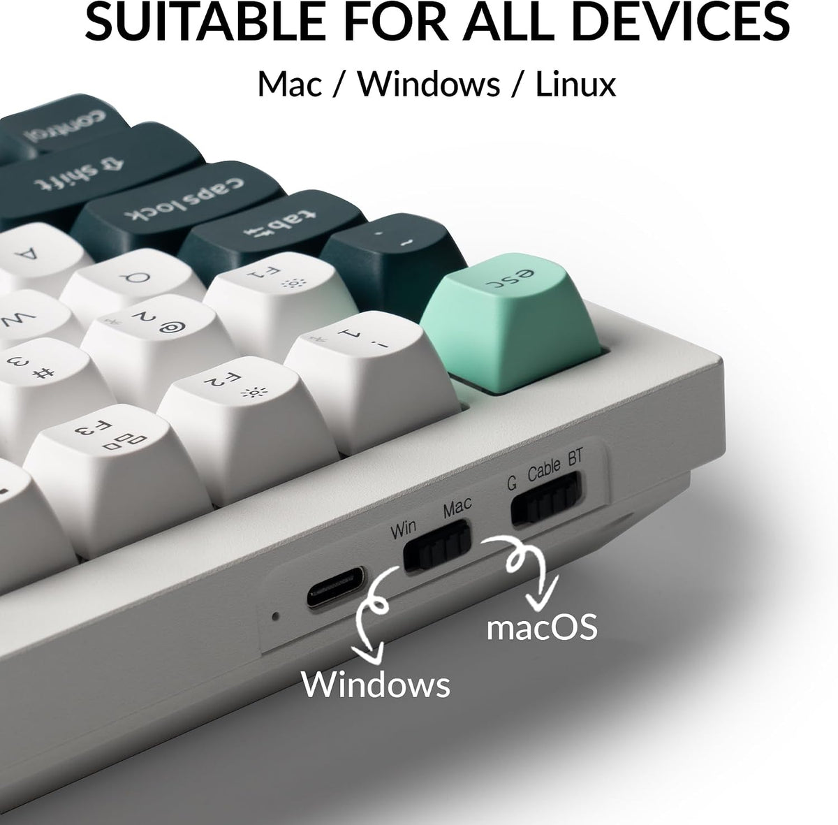 Keychron Q1 HE Wireless Custom Magnetic Keyboard, QMK Launcher