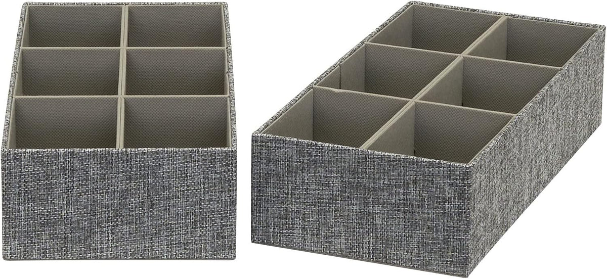 Household Essentials 3 Piece Drawer Organizers Starter Set, Customizable Inse...