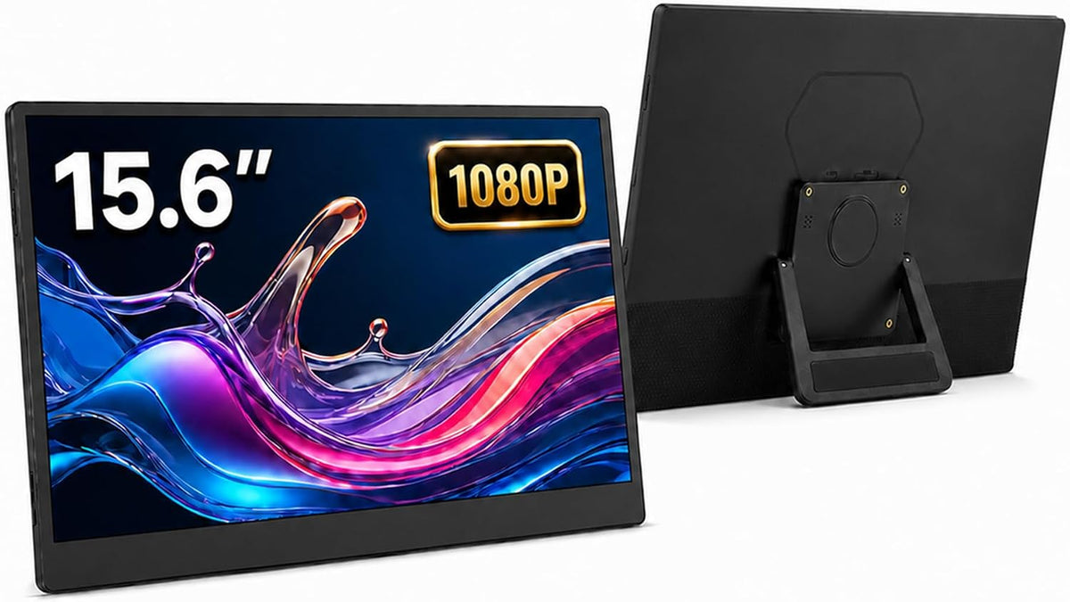 Portable Monitor 15.6 Inch FHD 1080P, Laptop Screen Extender