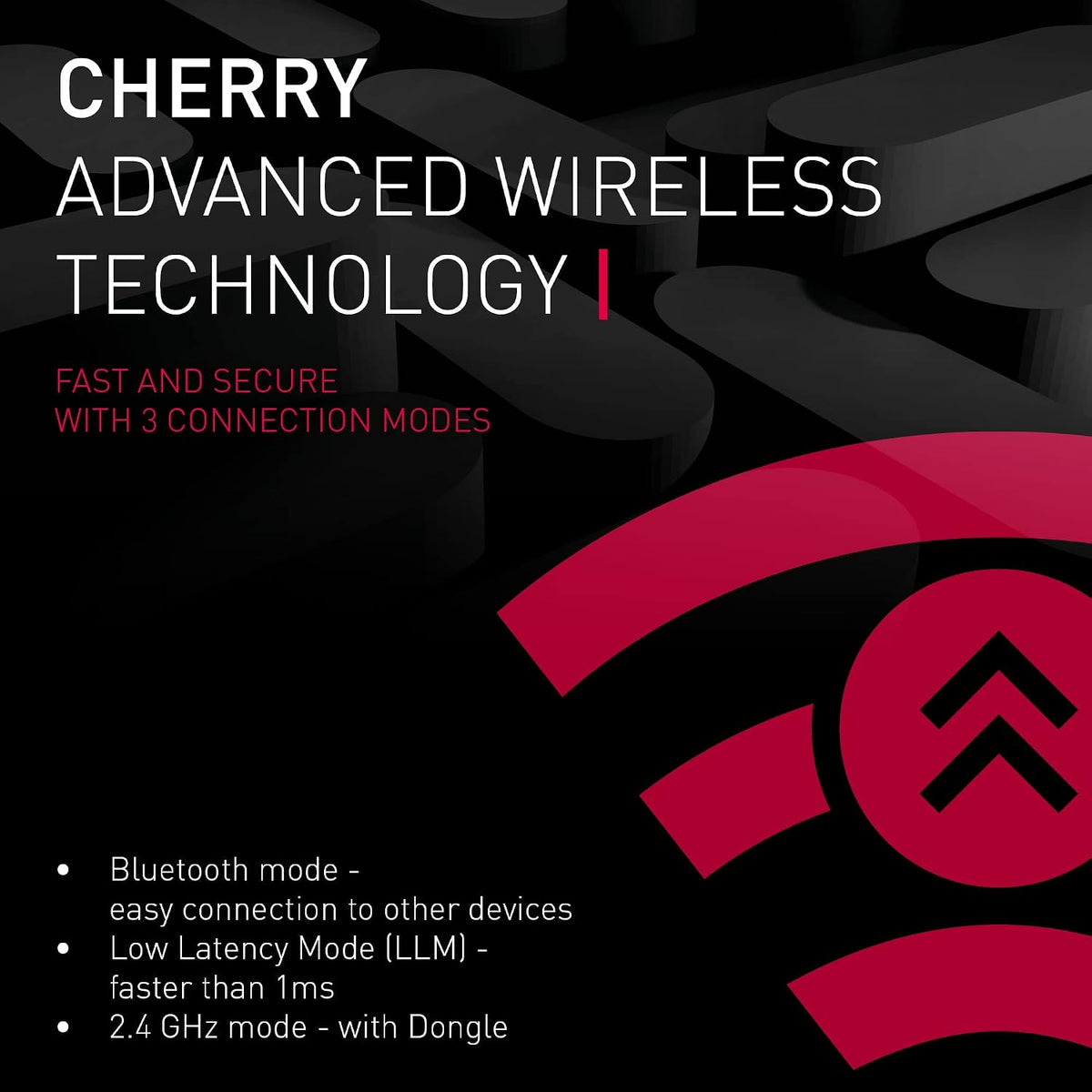 Cherry MX 3.0S Wireless, Mechanical Gaming Keyboard, Bluetooth, 2.4 GHz &...