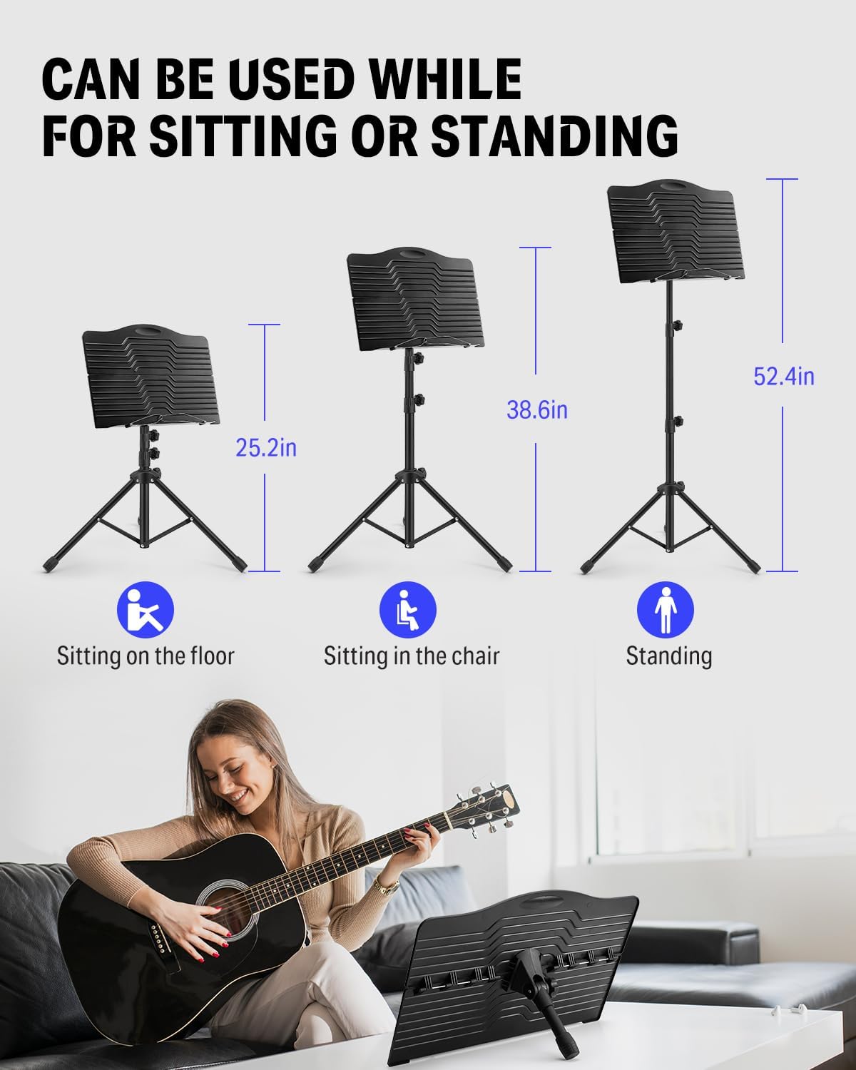 Donner DMS-1 Sheet Music Stand with Light & Carrying Bag