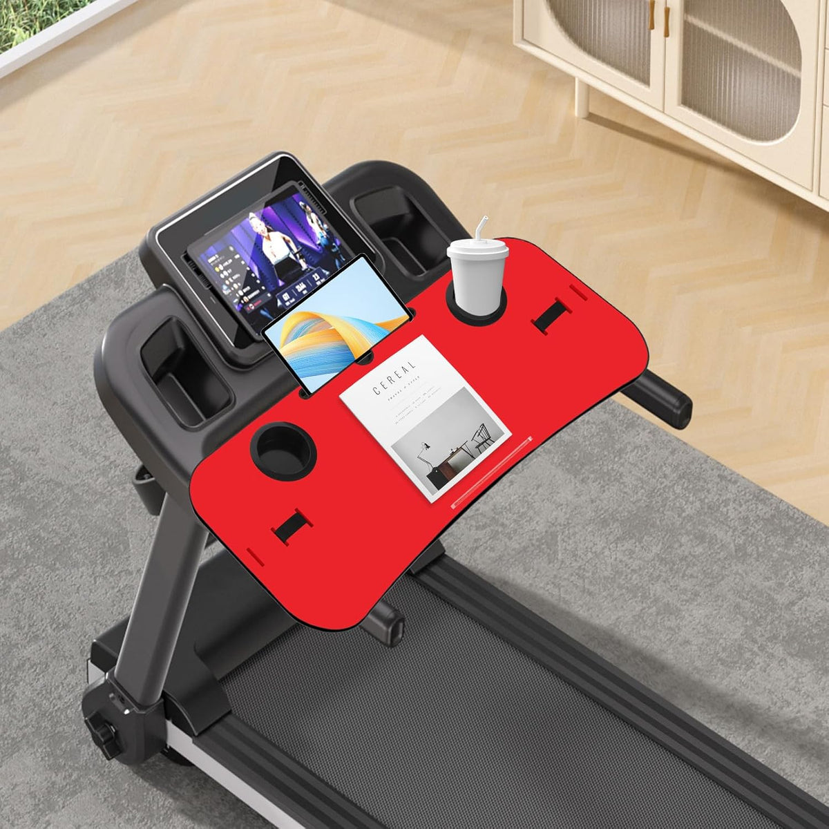 Treadmill Desk Attachment 36 Inches Tread Tray Workstation, Laptop Stand Hold...