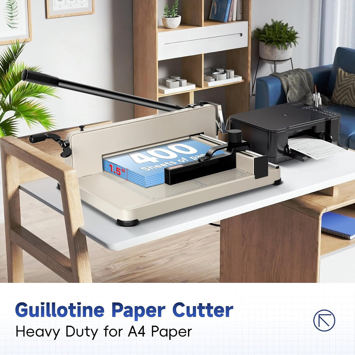 12 Inch Guillotine Paper Cutter Heavy Duty,Paper Cutter Heavy Duty for A4 Pap...