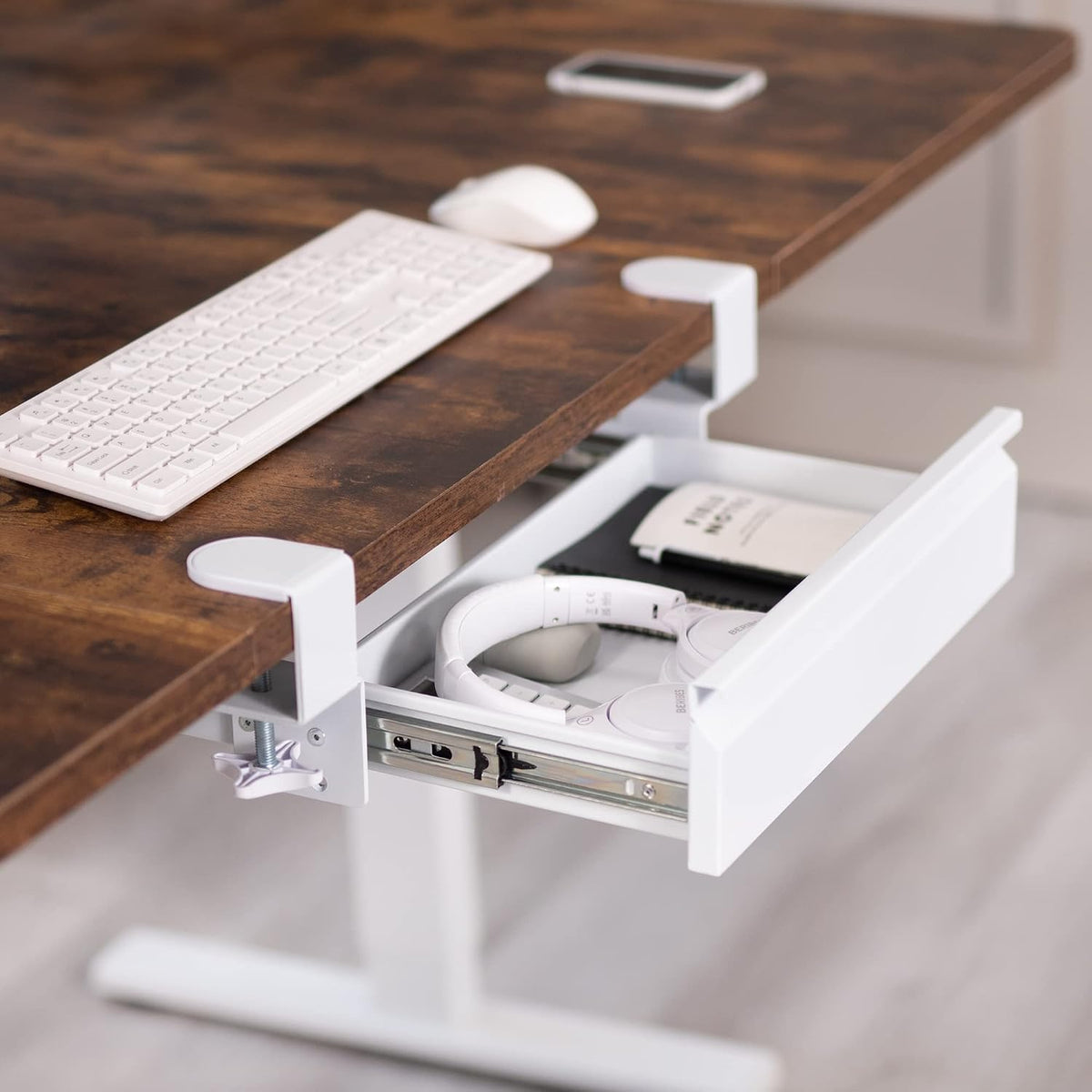 VIVO 16 inch Clamp-On Sliding Pull-out Drawer without Shell for Office Desk, ...