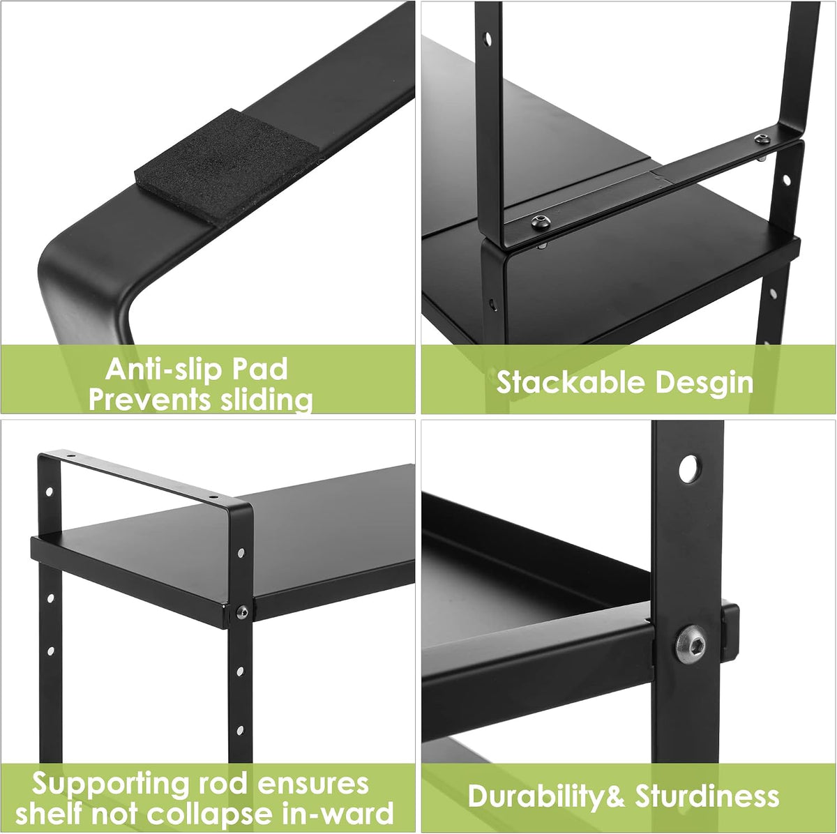 Across-Star Expandable Cabinet Shelf Organizer Rack, Stackable Kitchen Counte...