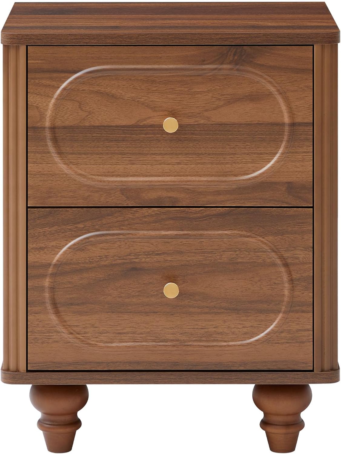 ORRD 2 Drawer Fluted Mini Small Dresser for Bedroom Set of 2, Mid Century Mod...