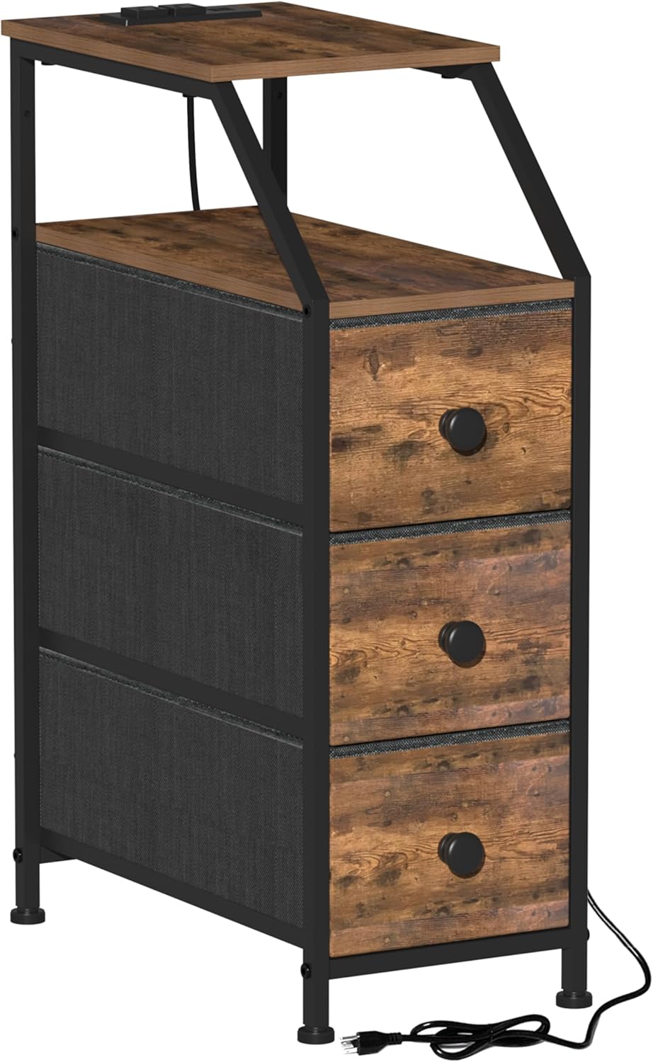 Tohomeor Narrow Dresser Tall Skinny Storage Tower Vertical Slim Chest of Draw...