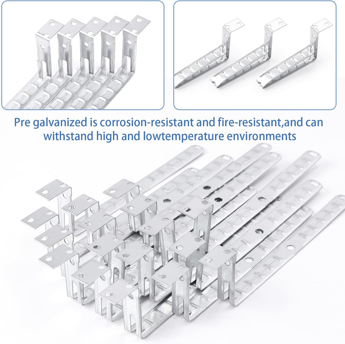 SIHAI Stud Wall Cable Support Clamps (100-Pack) - Galvanized Steel
