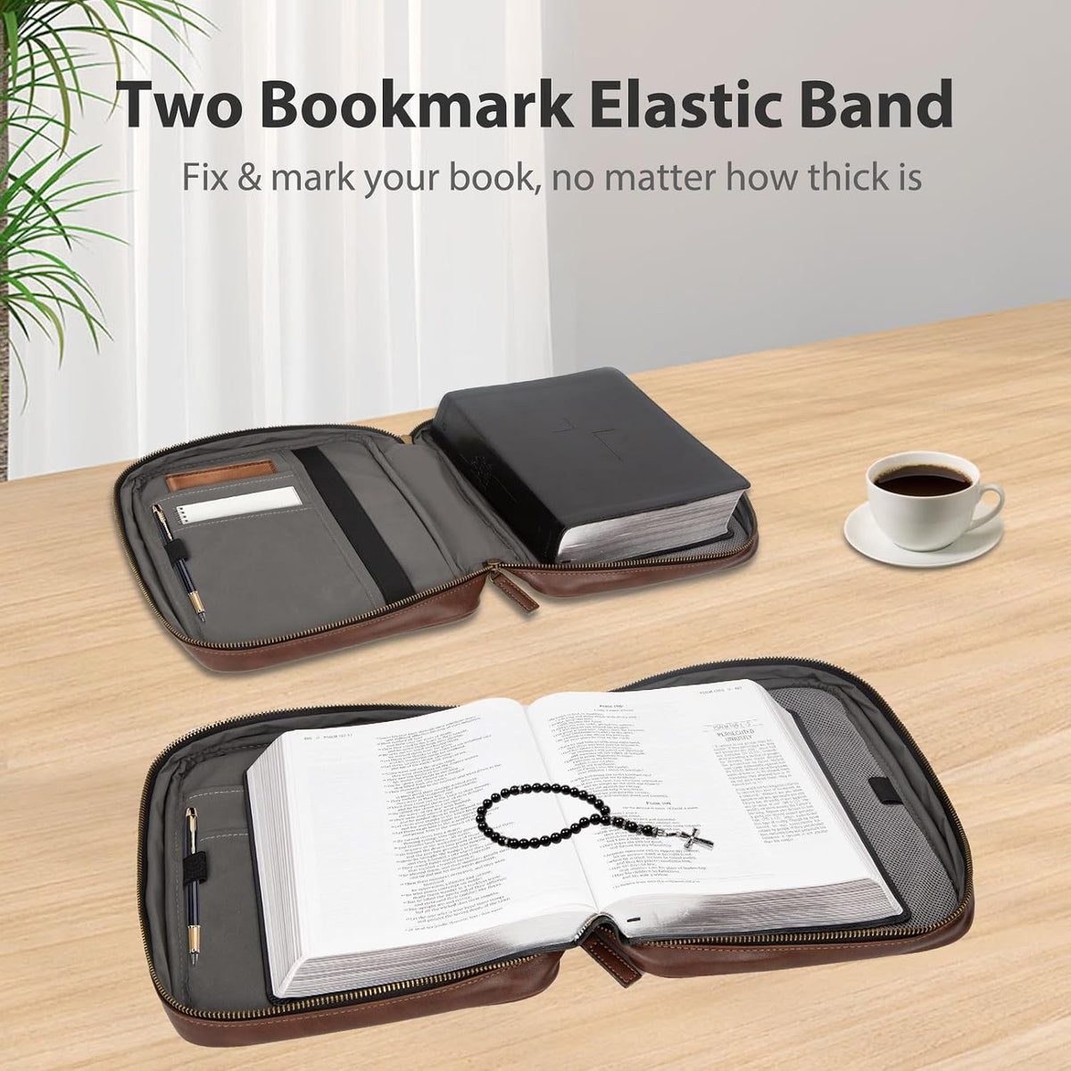 CITYCHASE Bible Covers for Men & Women, Bible Case Carrying Church Bag wi...