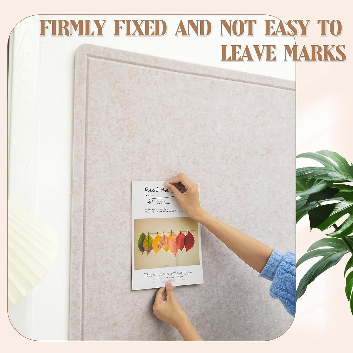 Extra Large Felt Bulletin Board, 72" X 48" Foldable Pin Board, Beige