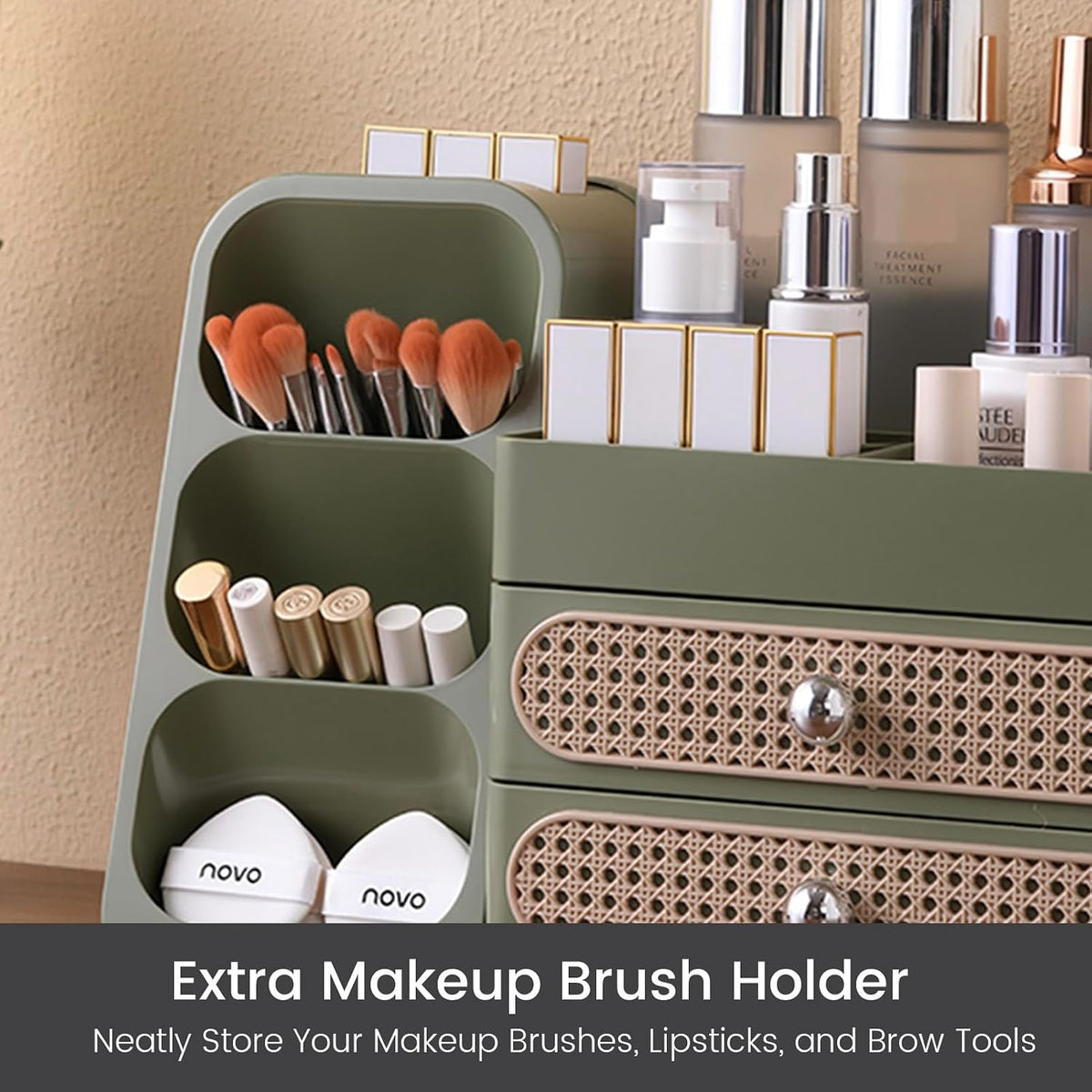 Aveniee Makeup Organizer with Drawers for Vanity, Big Cosmetic Perfume Makeup...