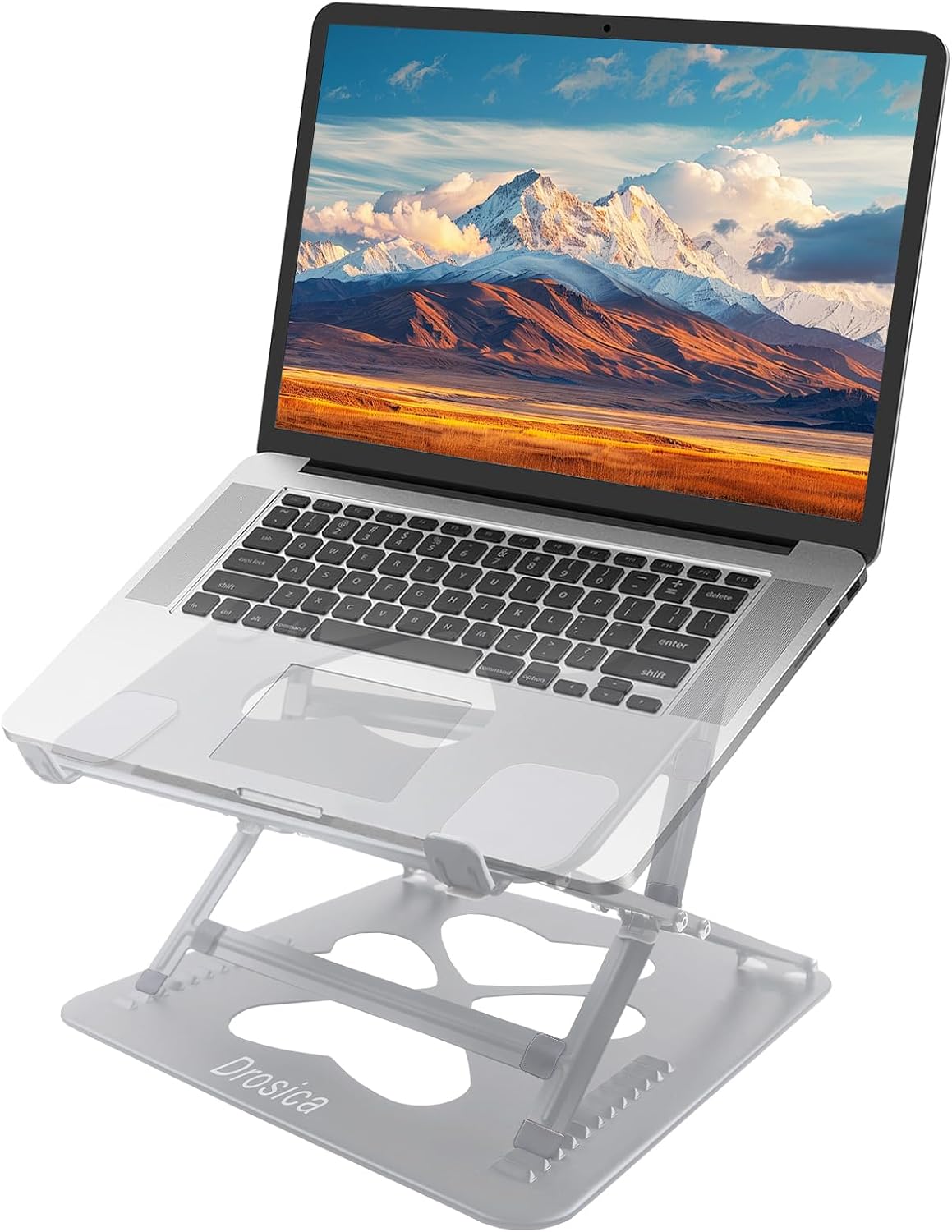 Laptop Stand, Mechanical Dual Angle Adjustable Heavy Duty Notebook Stand for ...
