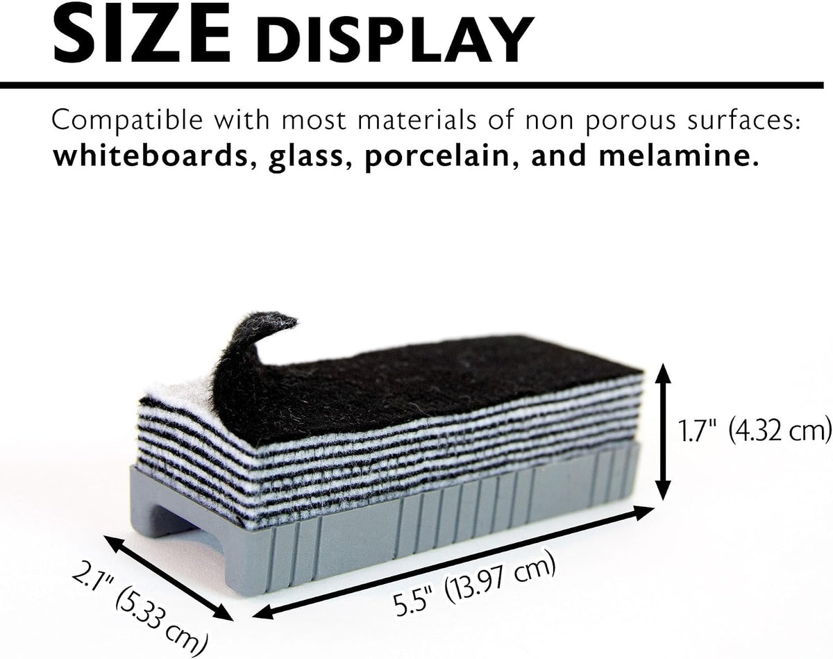 BAZIC Products Peel-Away Whiteboard Eraser, 12 Sheets, 144-Case