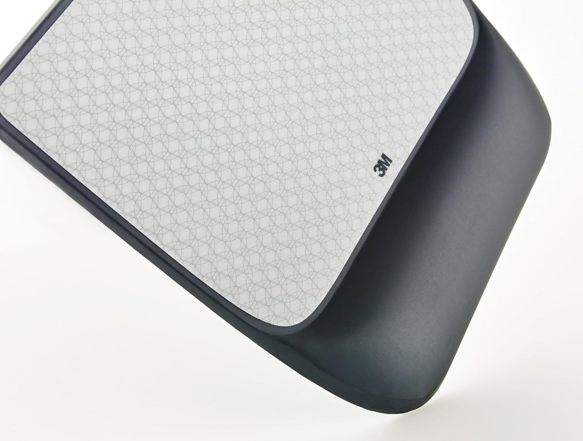 3M Precise Mouse Pad with Gel Wrist Rest, 8.4 in x 8.8 in, Black