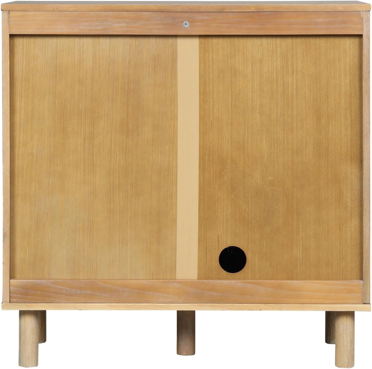 Nathan James Beacon Accent Buffet Sideboard Storage Cabinet TV Stand in Light...