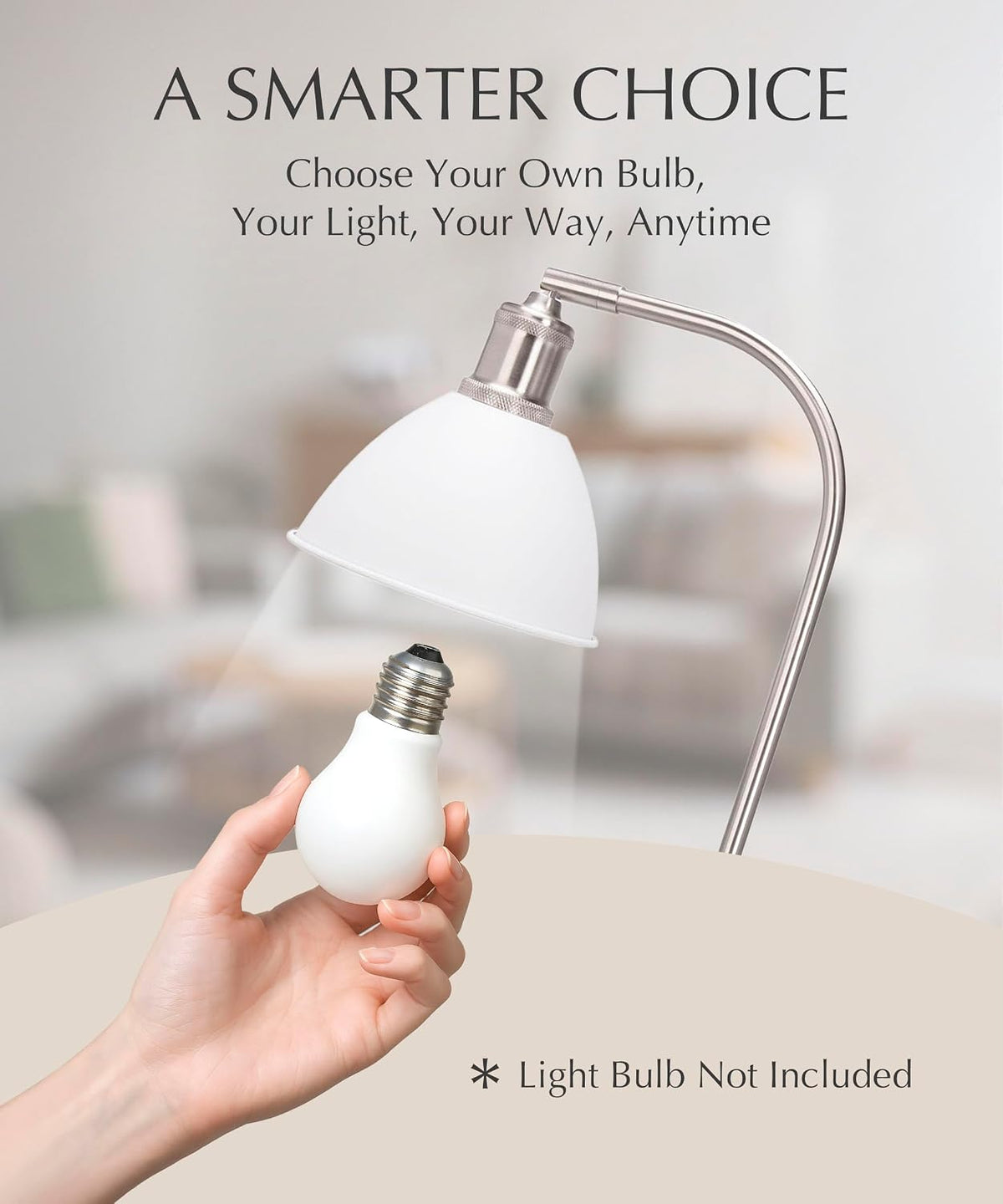 HarvestLand Halo Desk Lamp, Reading Lamp for Home Office, White