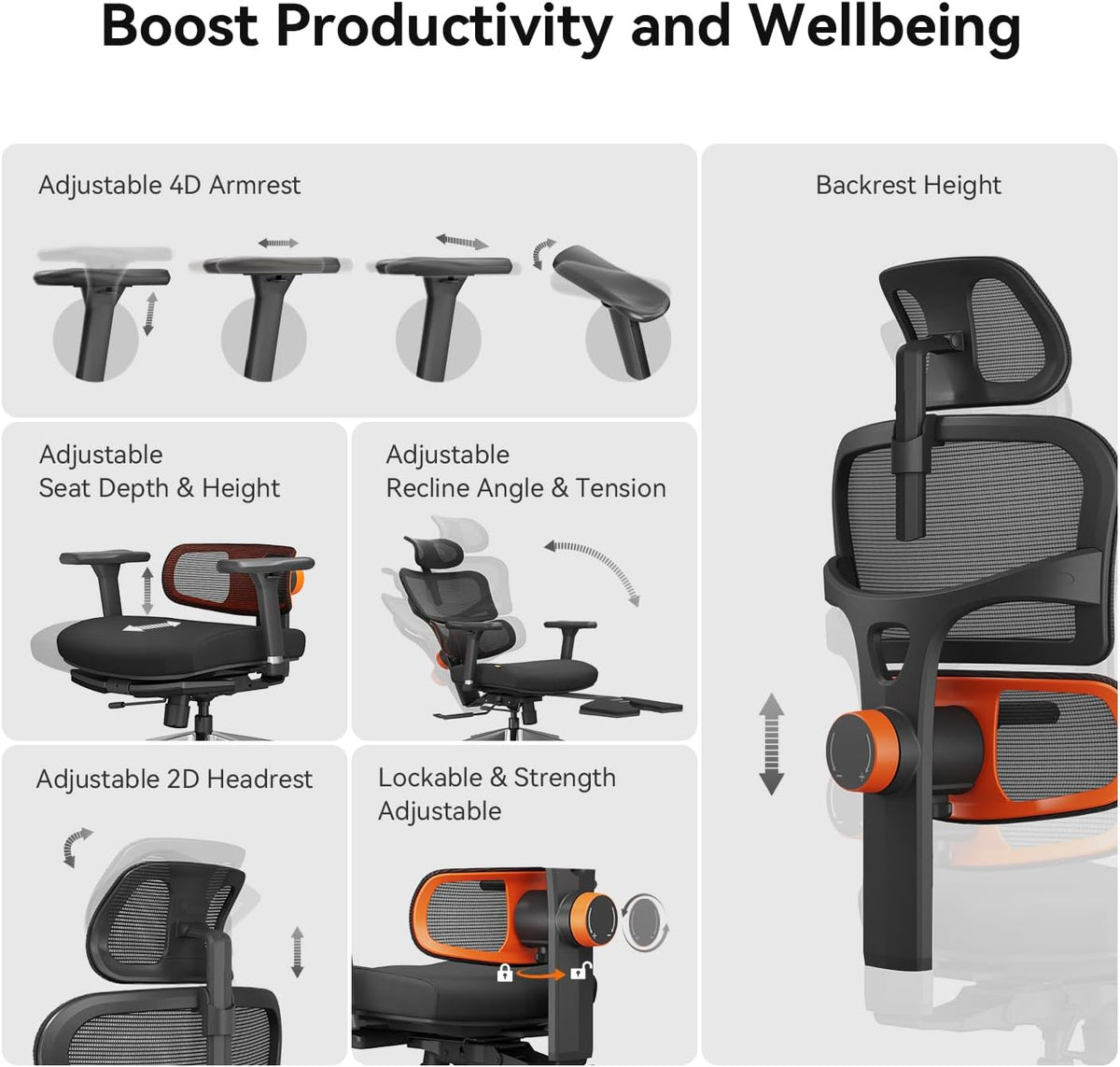 Newtral Office Chair Ergonomic - Home Office Desk Chair, Big and Tall Office ...