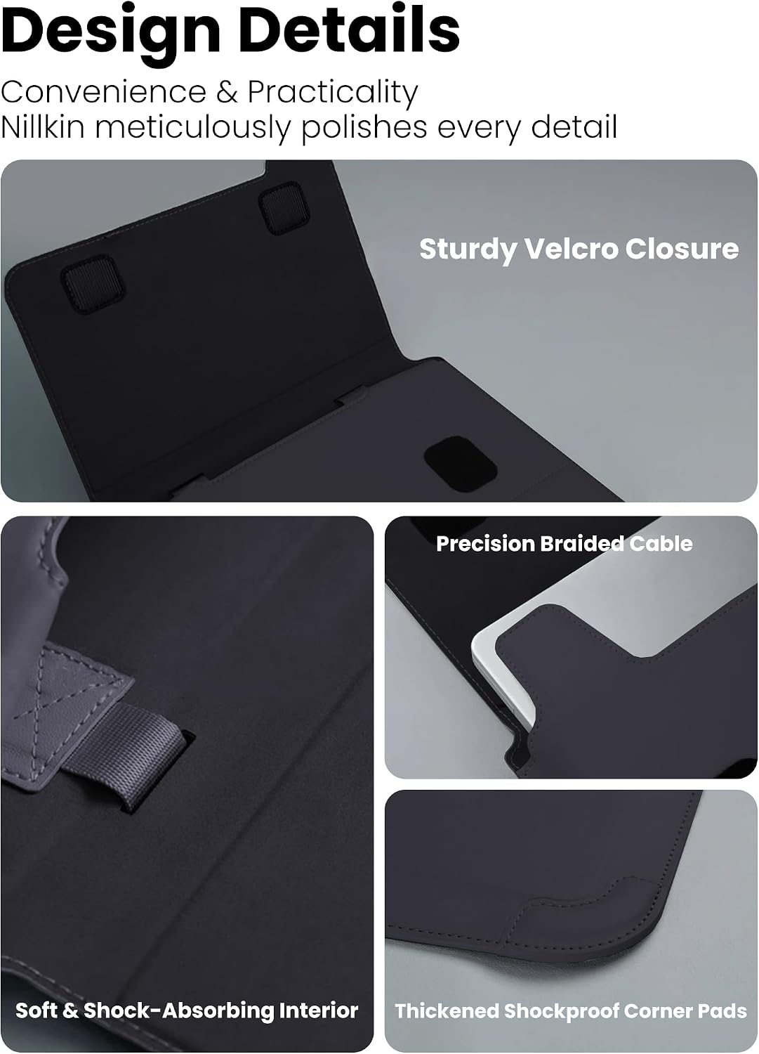 Nillkin Versatile Pro Upgraded 13-16in Laptop Sleeve with Stand & Mouse Pad