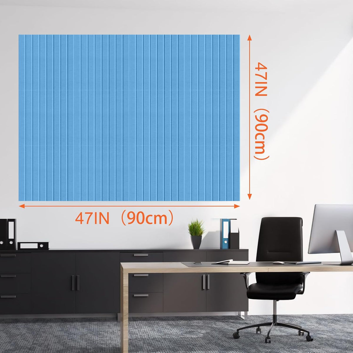 Cork Boards for Walls 48" x 36" Felt Board Alternative, 12 Pack Fel...
