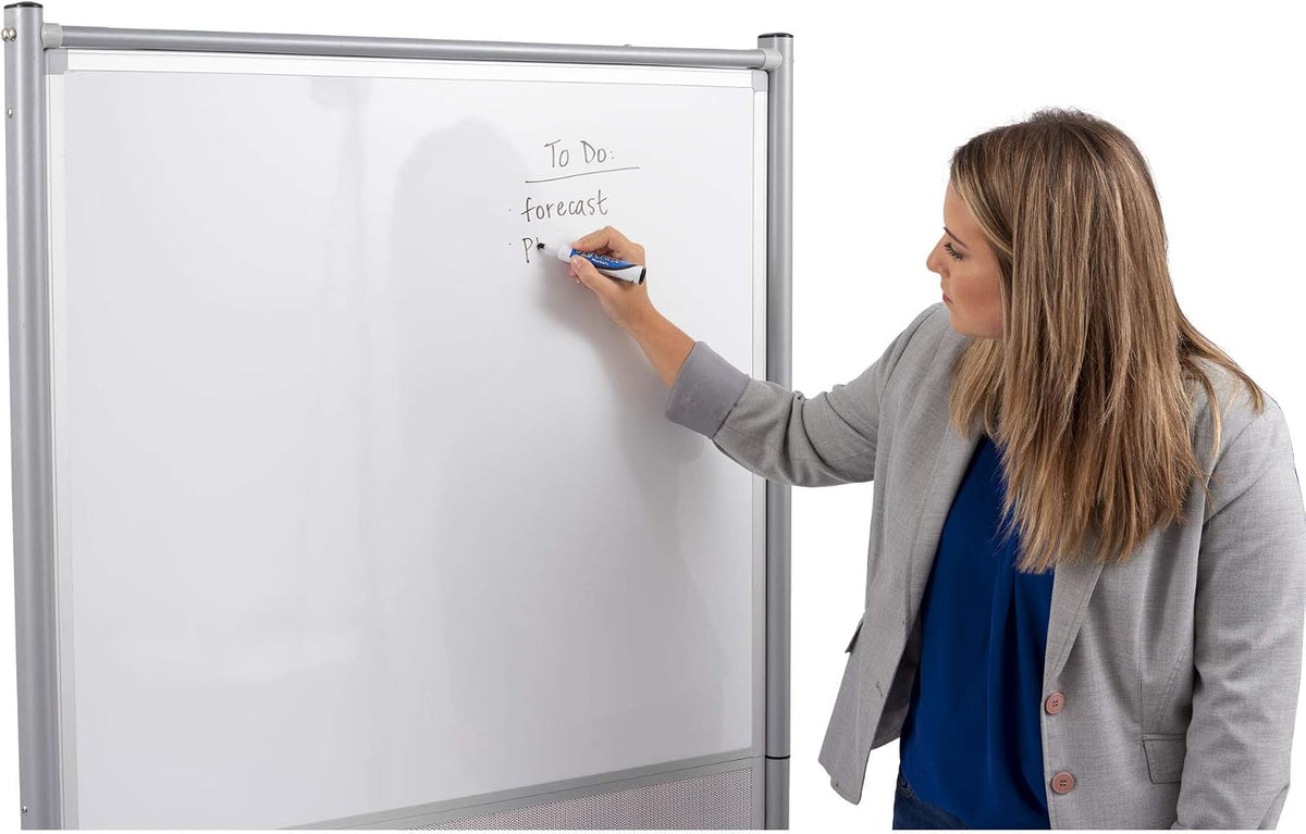 Stand Up Desk Store Rolling Mobile Magnetic Whiteboard Room Divider Dry Erase...