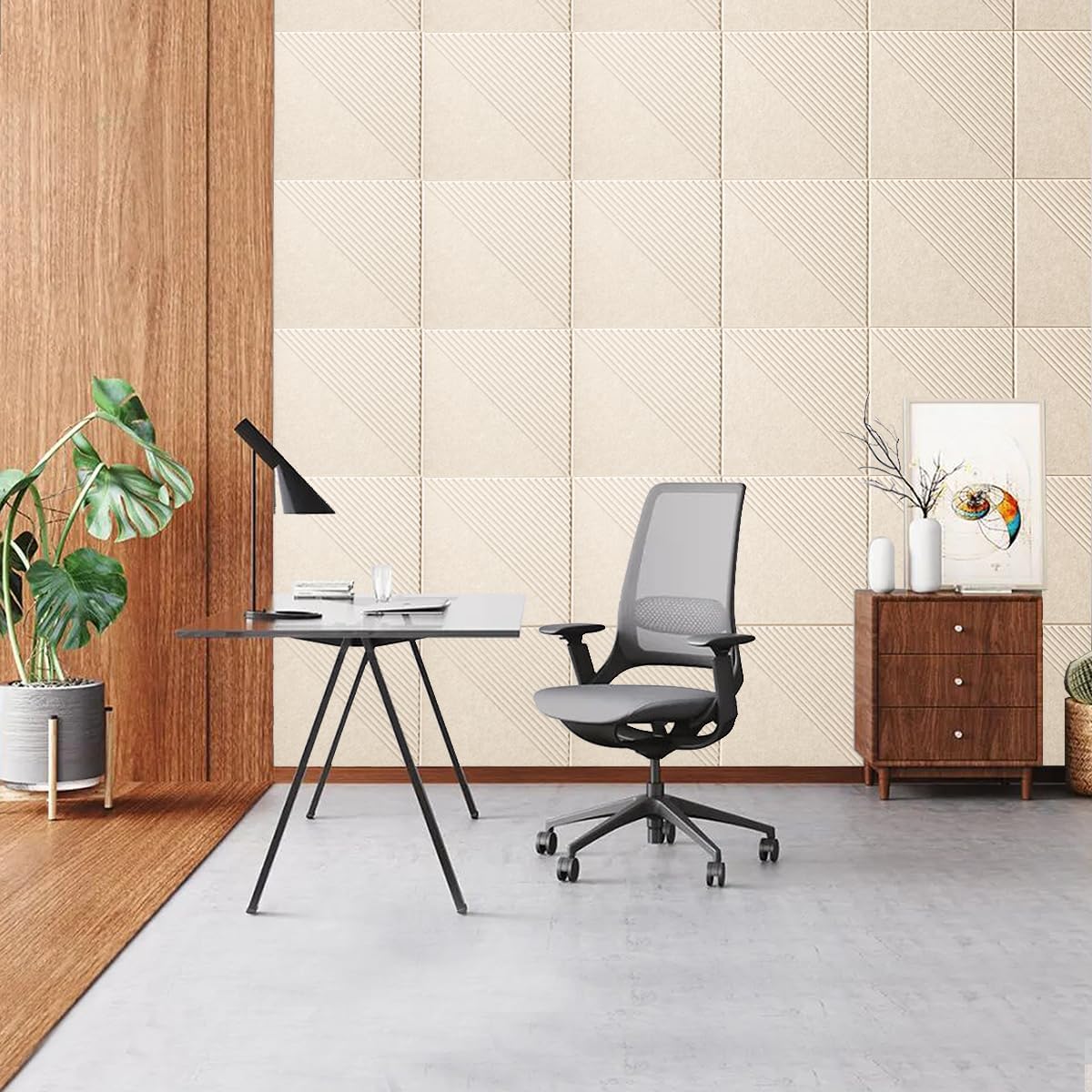 48" x 36" Large Cork Board Alternative&Felt Bulletin Board, Oat...