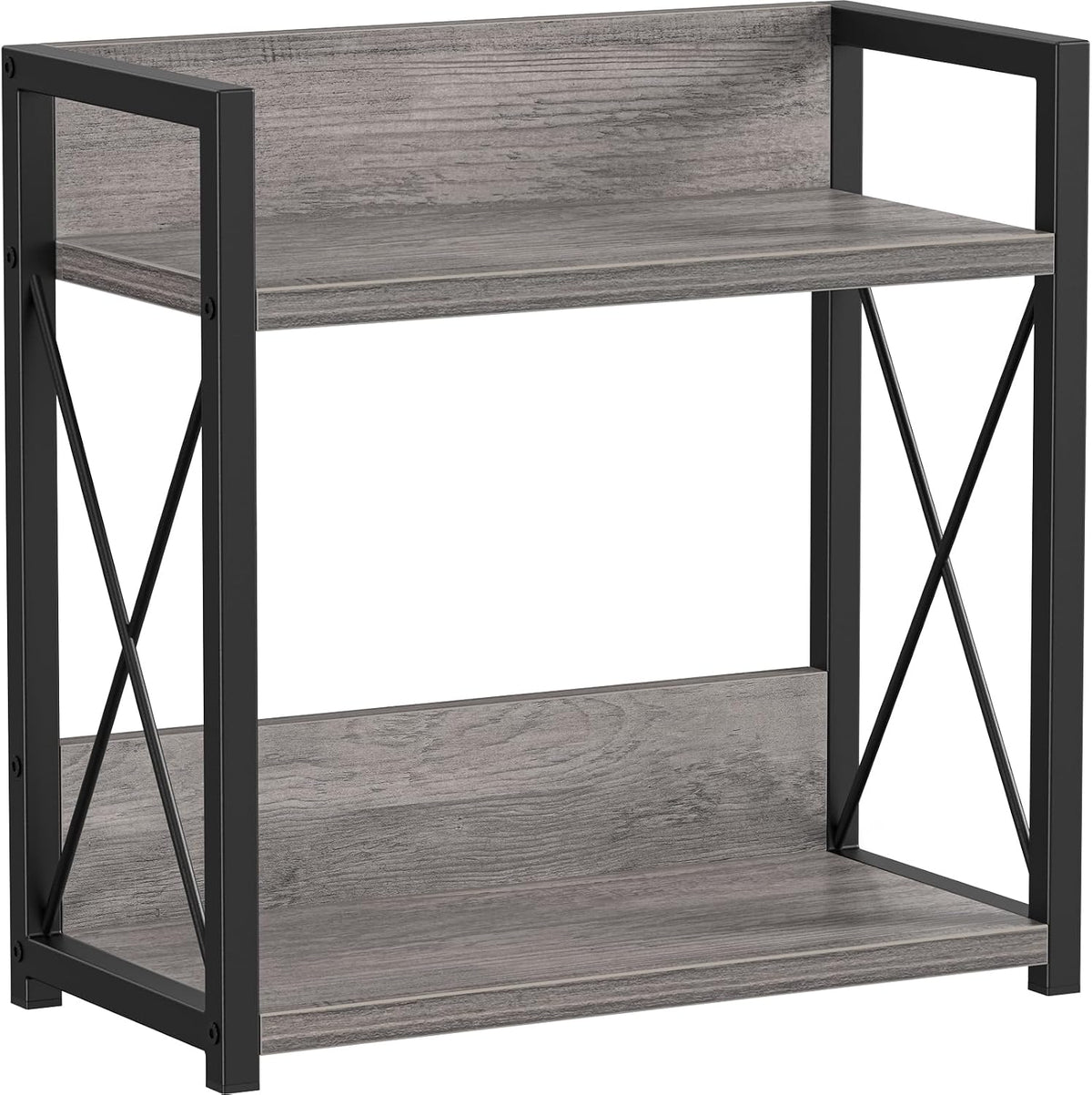 Giikin Coffee Bar Accessories, 2 Tier Spice Rack for Counter, Gray Kitchen Co...