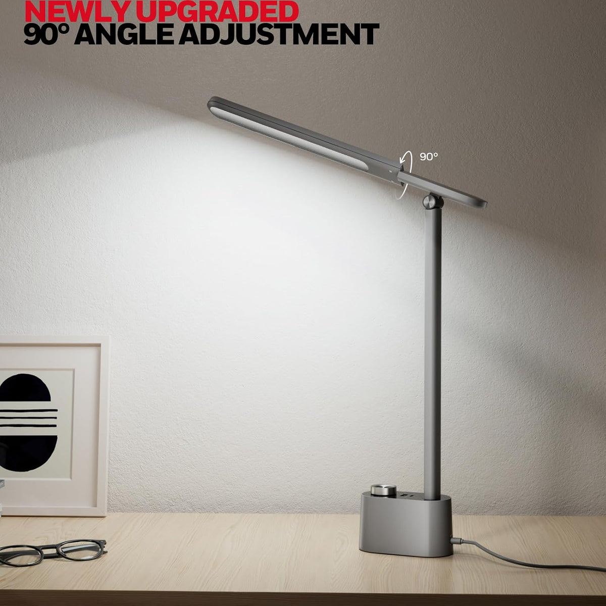 Honeywell H01 Pro Compact LED Desk Lamp with A+C Charging Port