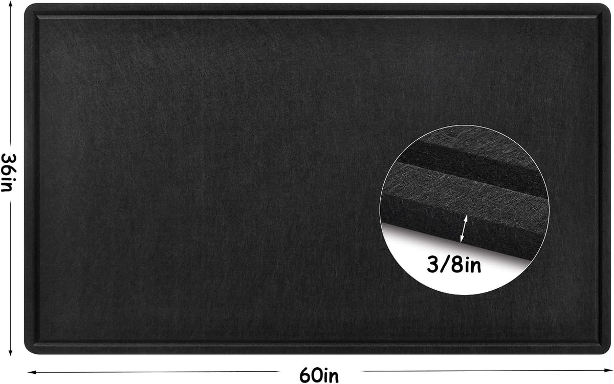 Large Bulletin Board - 60 x 36 Inches, Foldable Decorative Felt Board for Wal...