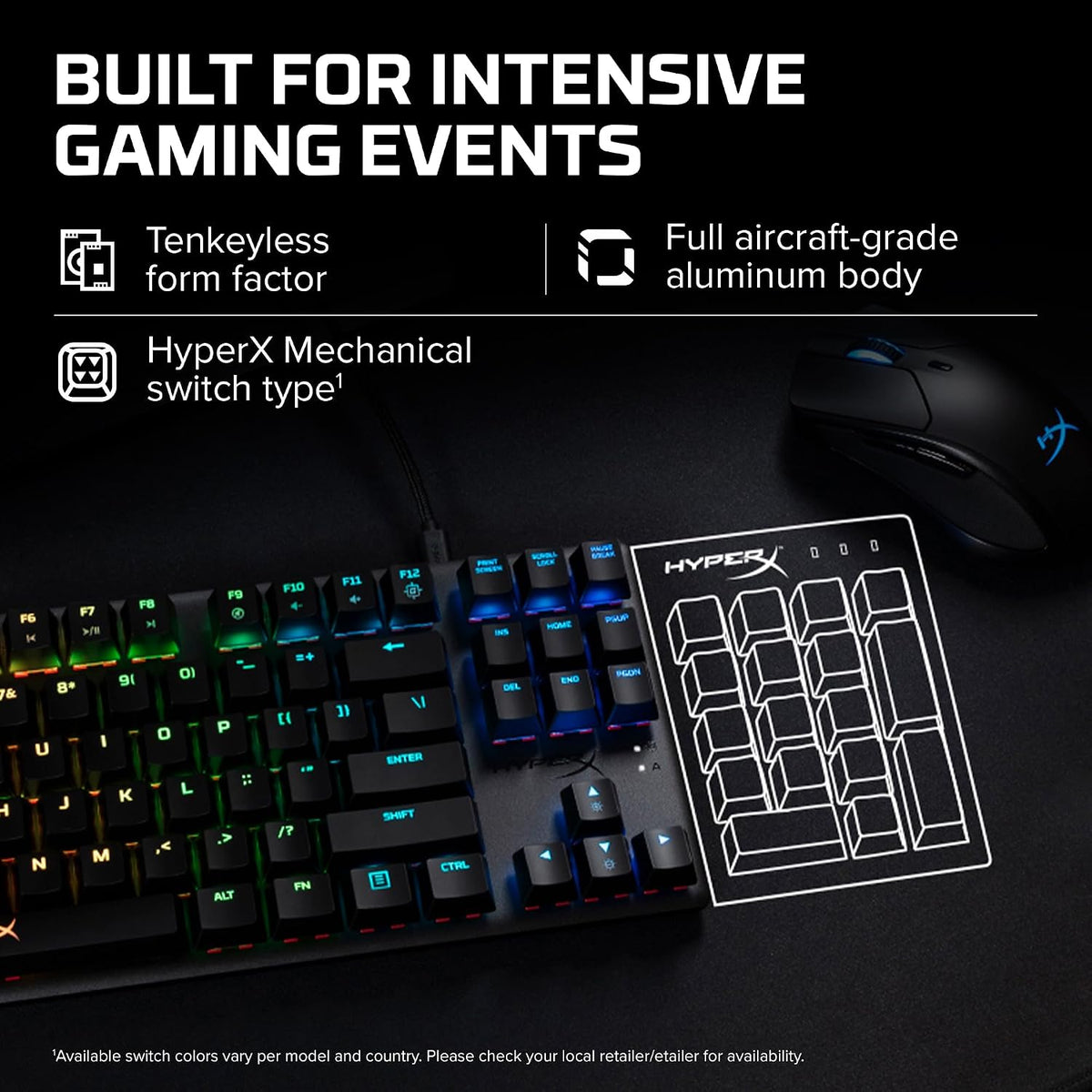 HyperX Alloy Origins Core - Tenkeyless Mechanical Gaming Keyboard, Software C...