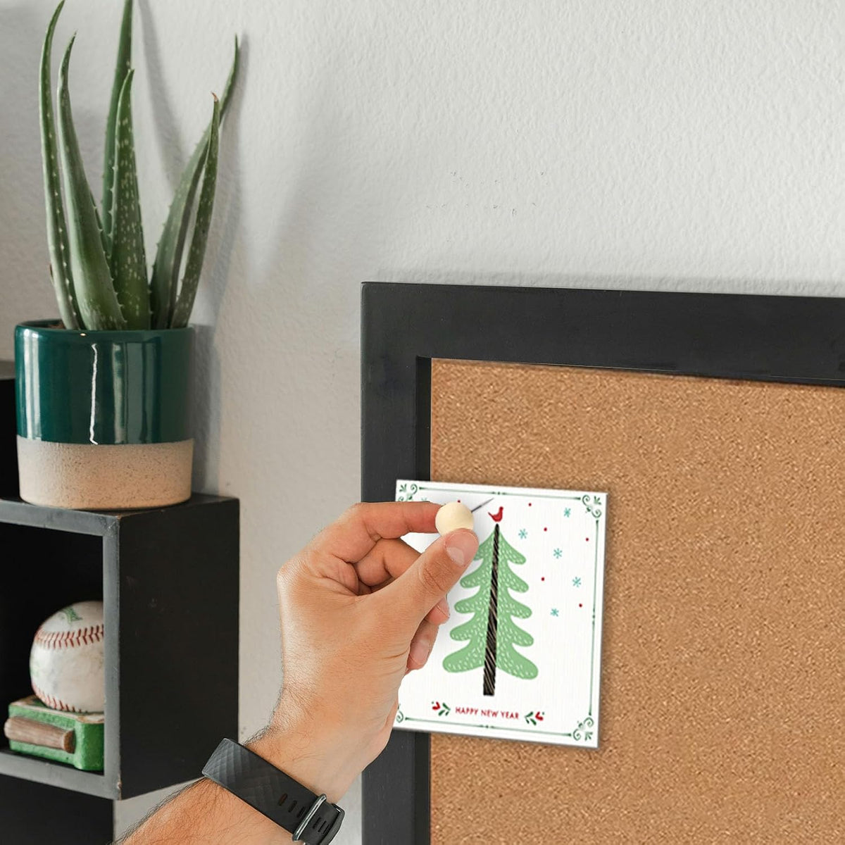 TORASO Cork Board Bulletin Board, Corkboard for Walls with Black Frame, Large...