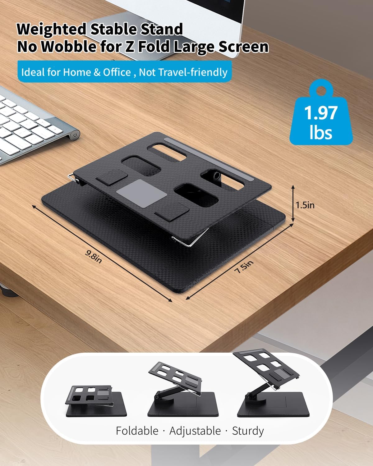 Desk Stand & Bluetooth Keyboard for Galaxy Z Fold 8 Ultra/Z Fold 8/7/6/5