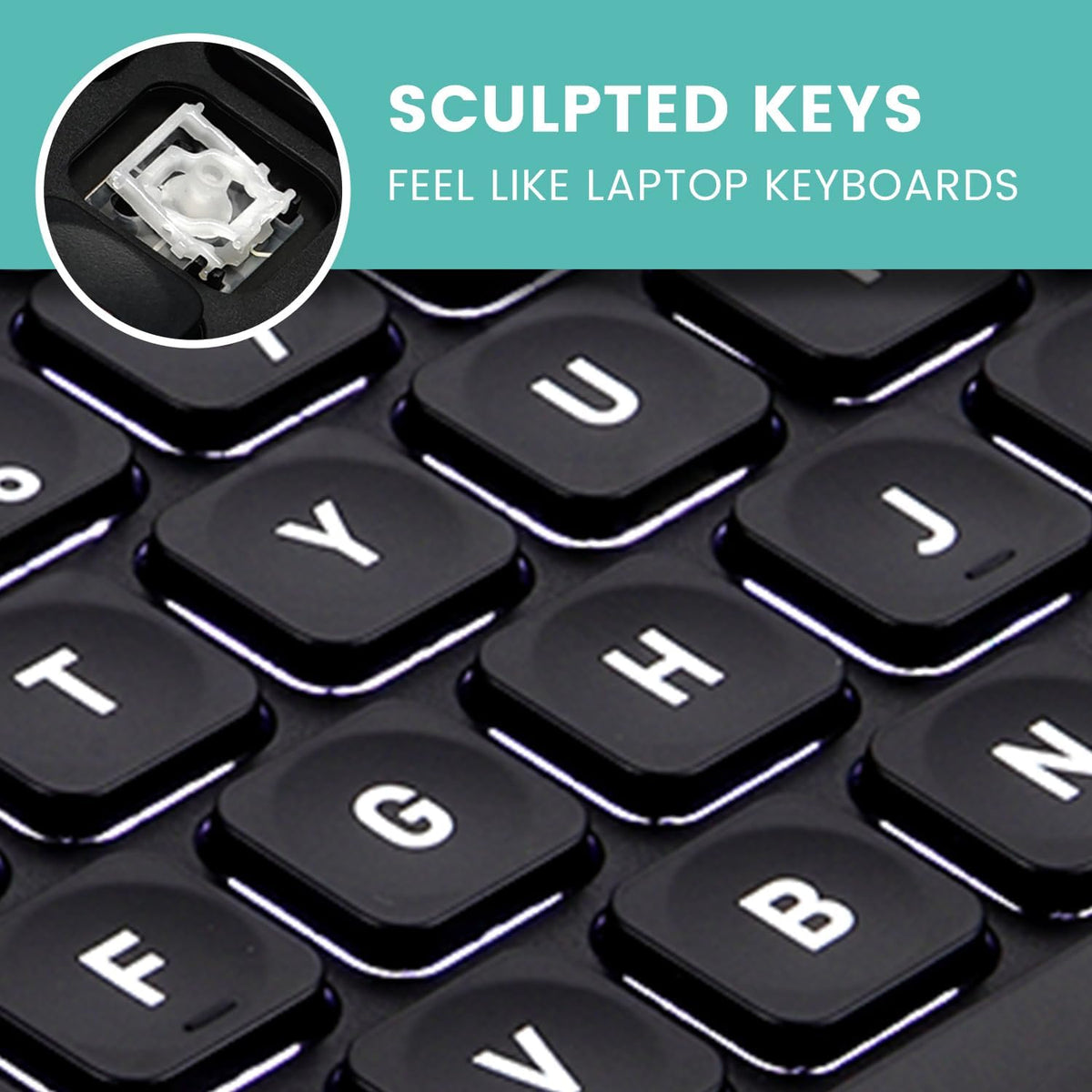 Perixx PERIBOARD-332 Wired Backlit USB Keyboard - Mini 11.22x4.57x0.83 Inches...
