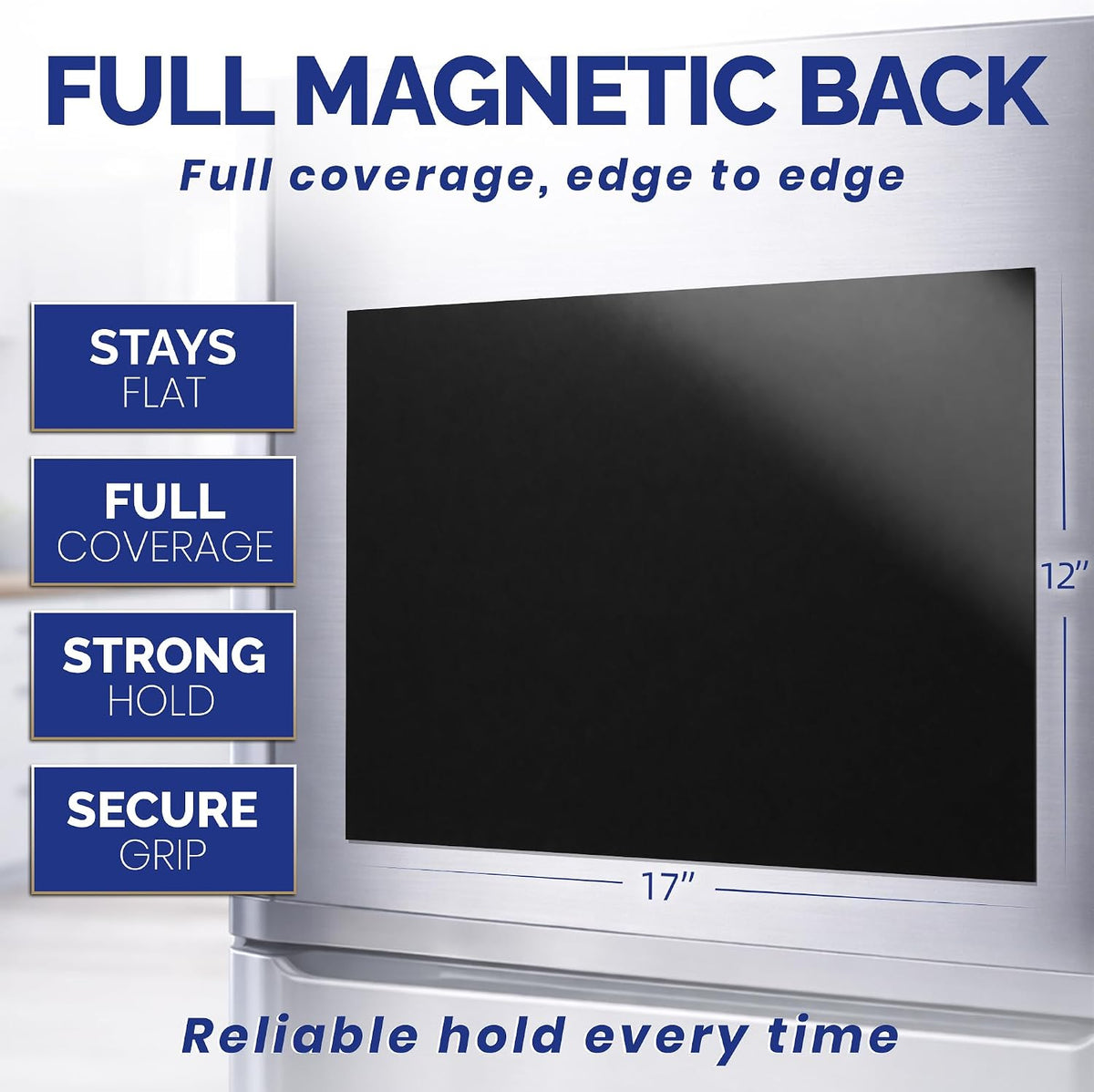 Large Magnetic Puppy Dog Calendar for Fridge, 17x12" Monthly