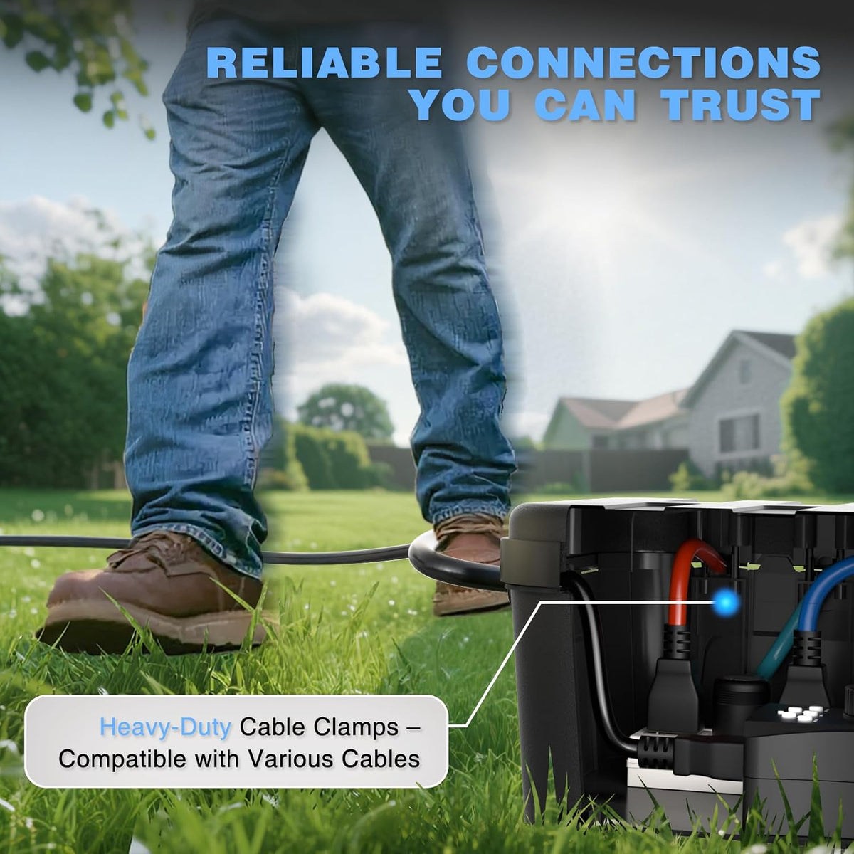 Flemoon Large Outdoor Electrical Box (12.5 x 8.5 x 5 inch), IP54 Waterproof E...