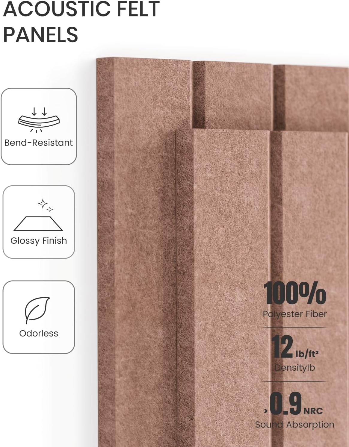 Fluxynara Felt Bulletin Board & Cork Board Alternative 48'' x 36&...
