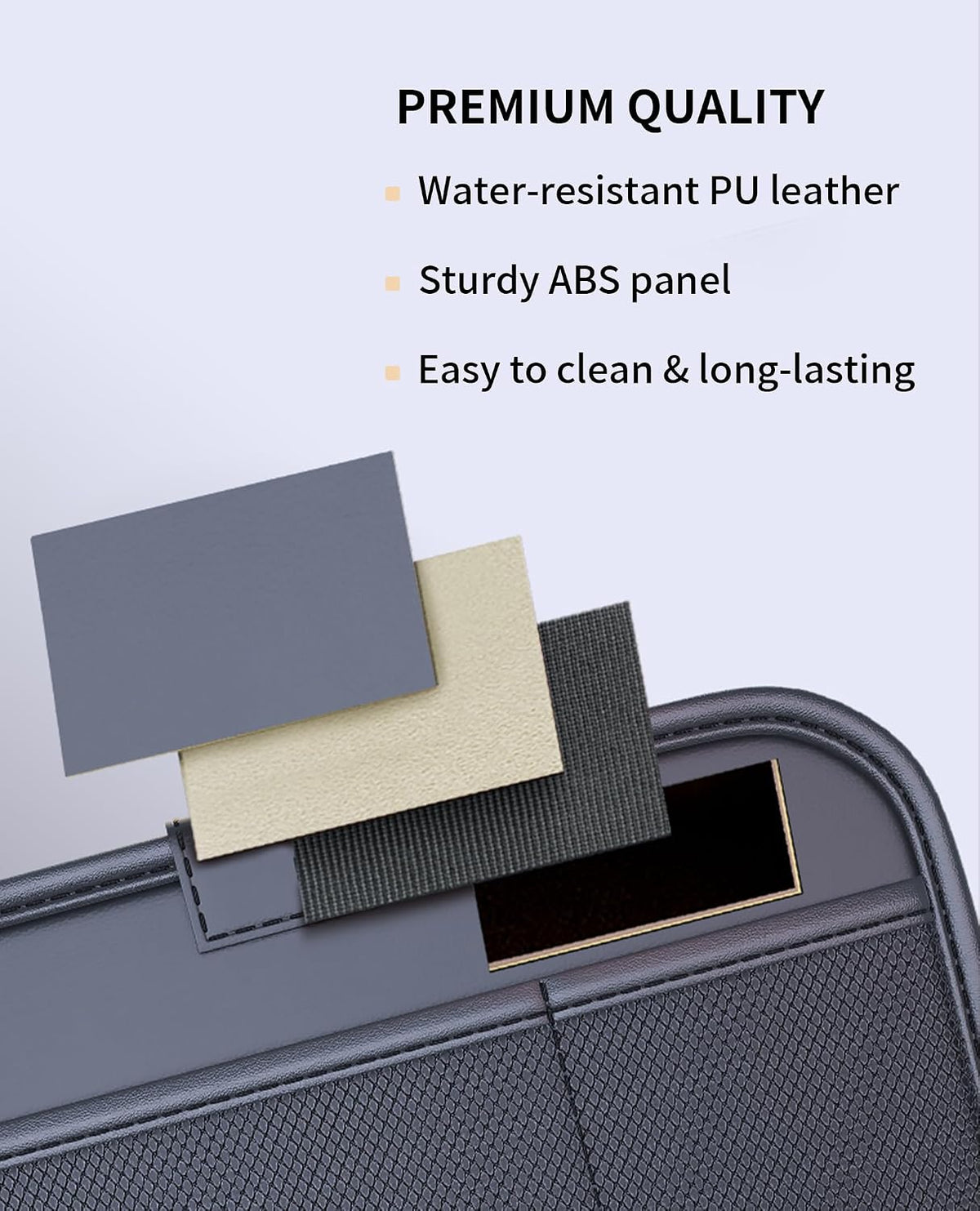 Backseat Car Organizer with Foldable Tray & Tablet Holder