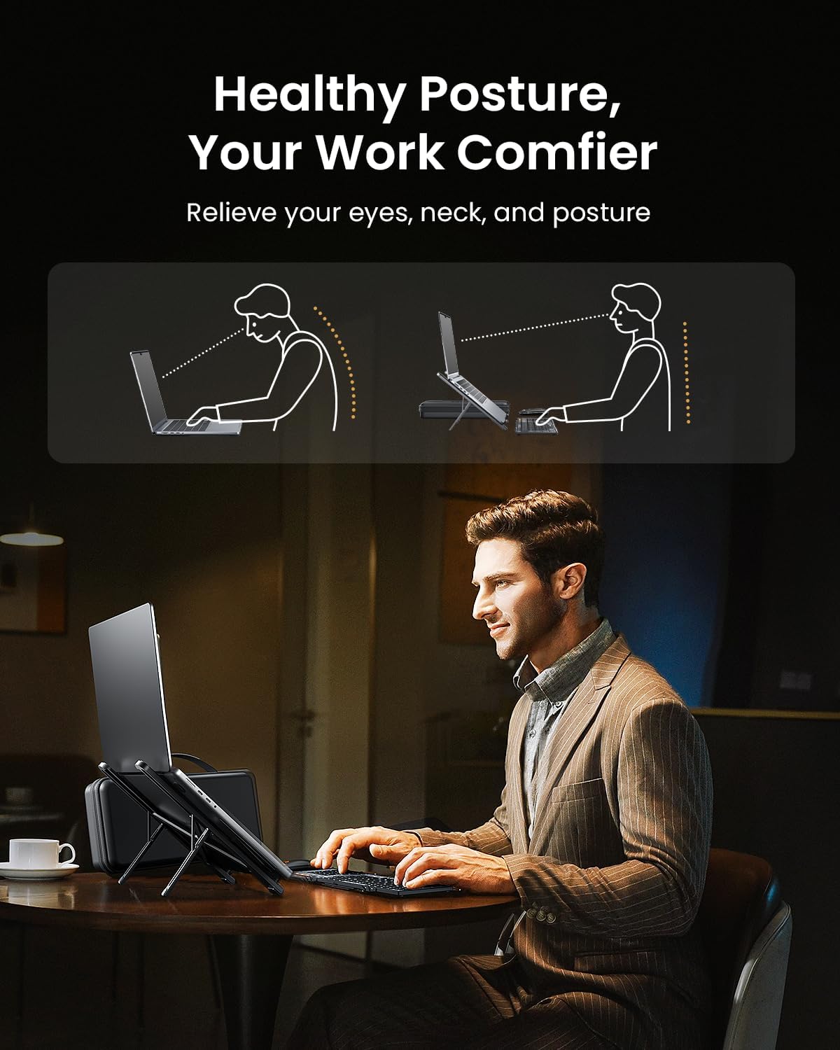 ProtoArc XKM01 CaseUp Foldable Bluetooth Keyboard Mouse Combo