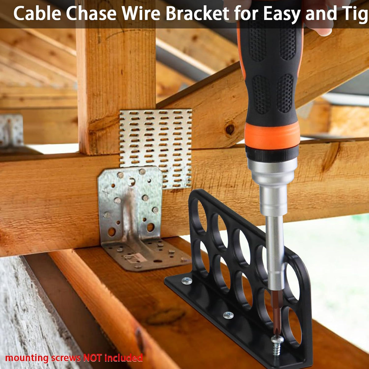 50Pack Cable Chase Wire Bracket,Cable Chase Bracket Support Organizer