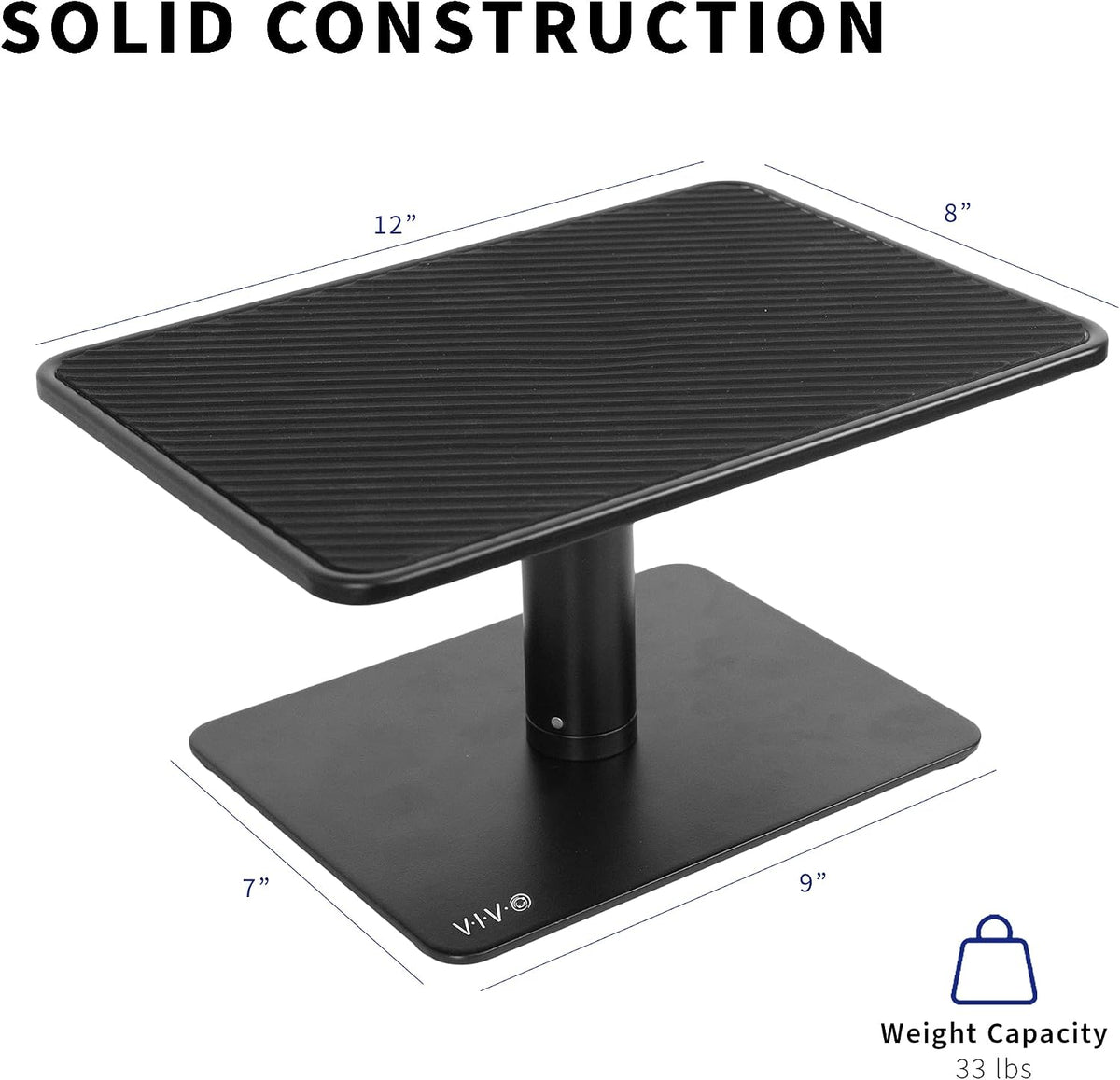 VIVO Universal Height Adjustable Ergonomic Computer Monitor and Laptop Riser ...
